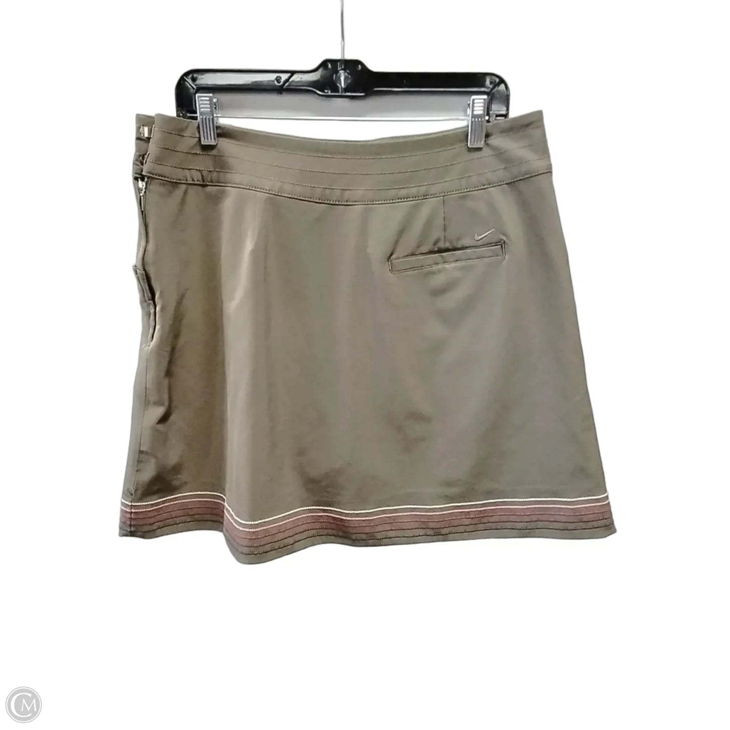 Athletic Skort By Nike In Brown, Size: L