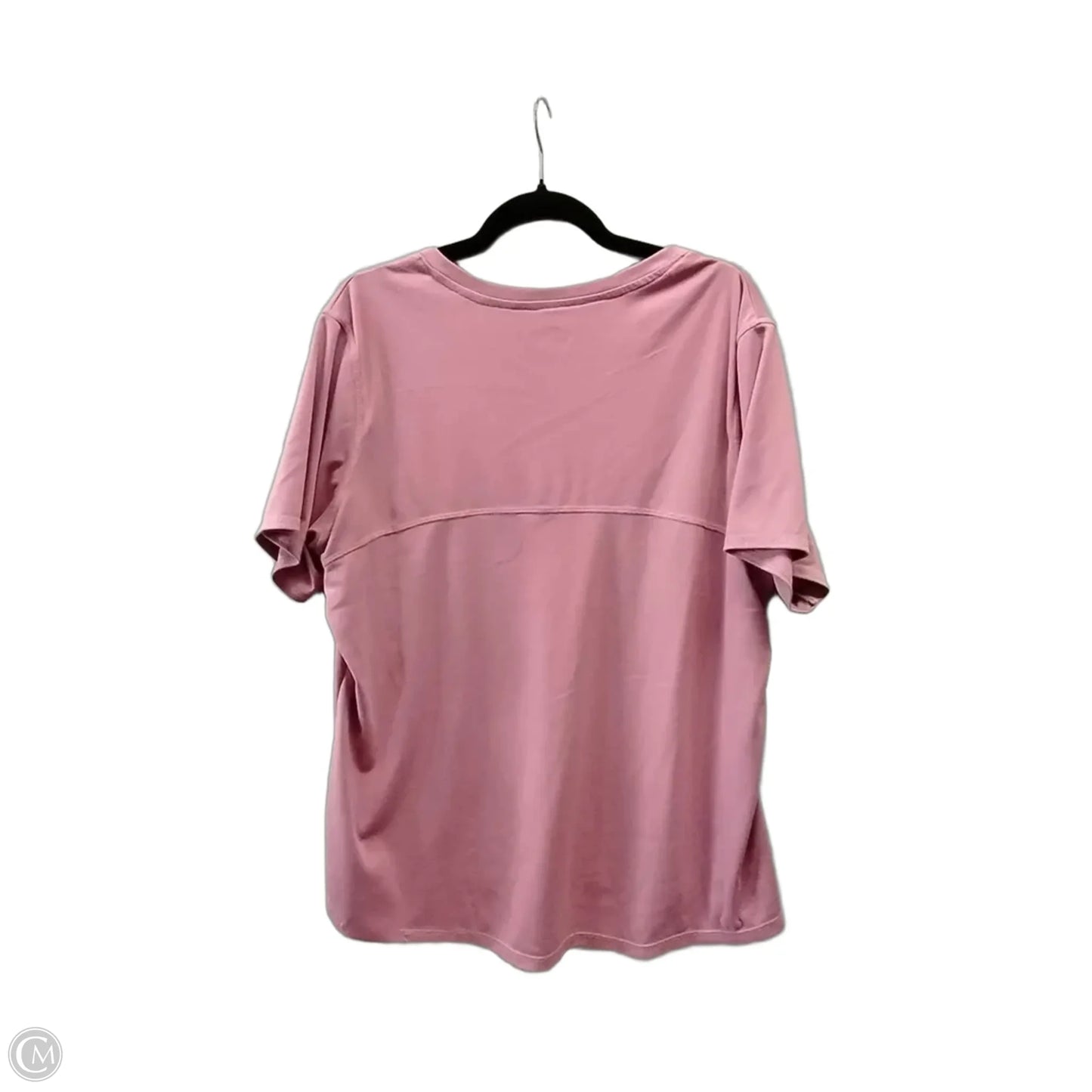 Athletic Top Short Sleeve By Bcg In Purple, Size: 1x