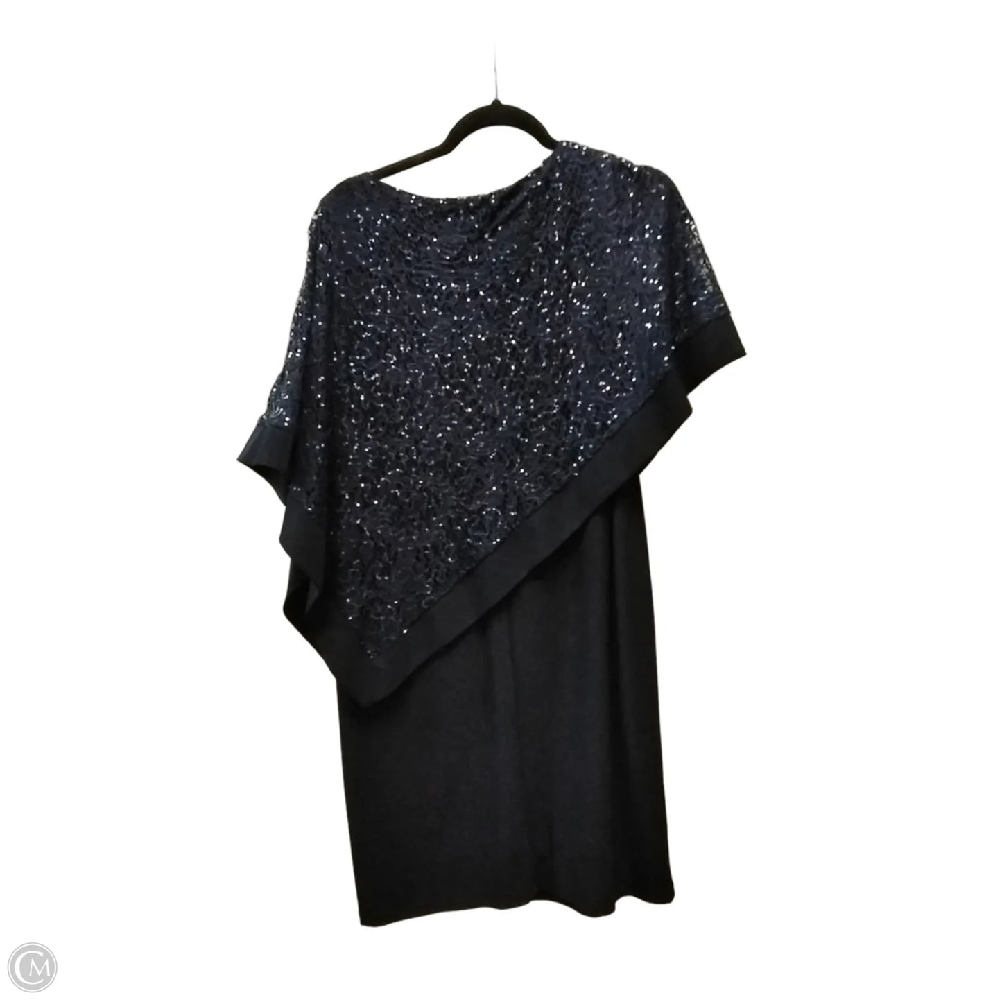 Dress Party Midi By R And M Richards In Navy, Size: 10p