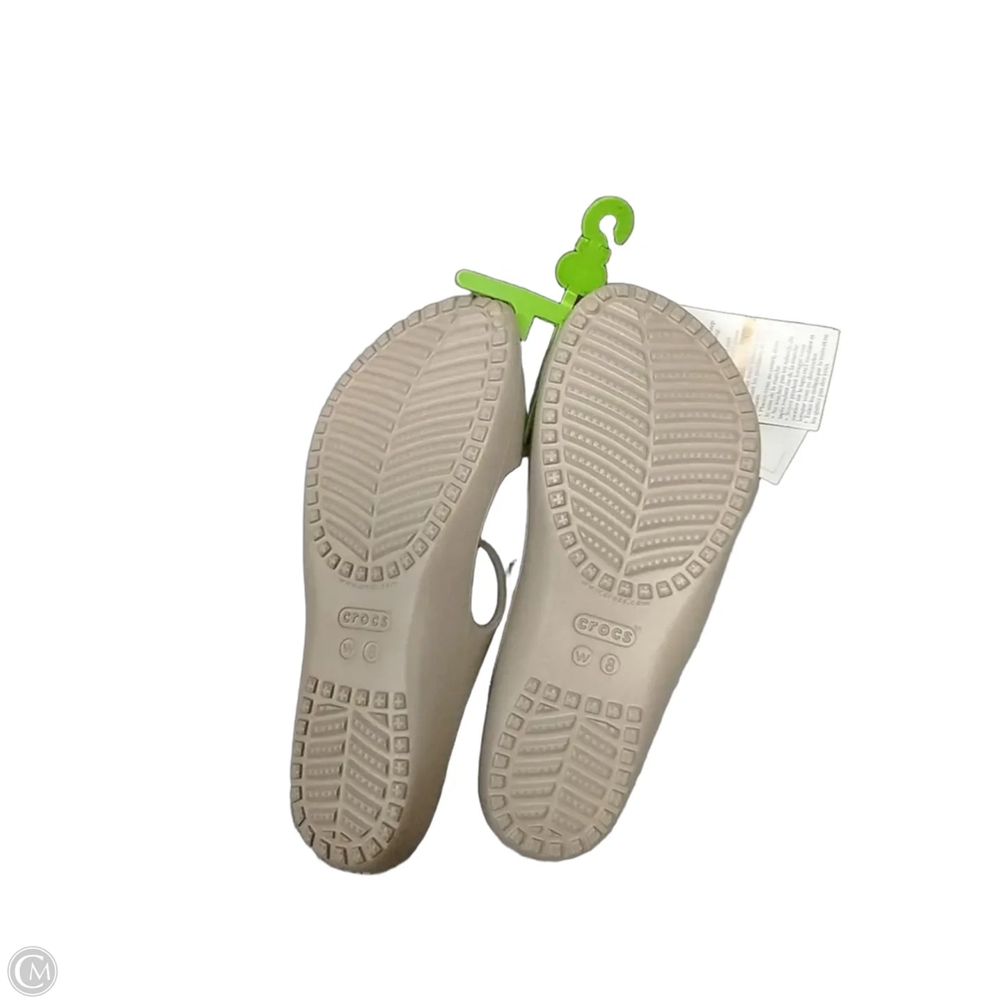Sandals Flats By Crocs In Tan, Size: 8