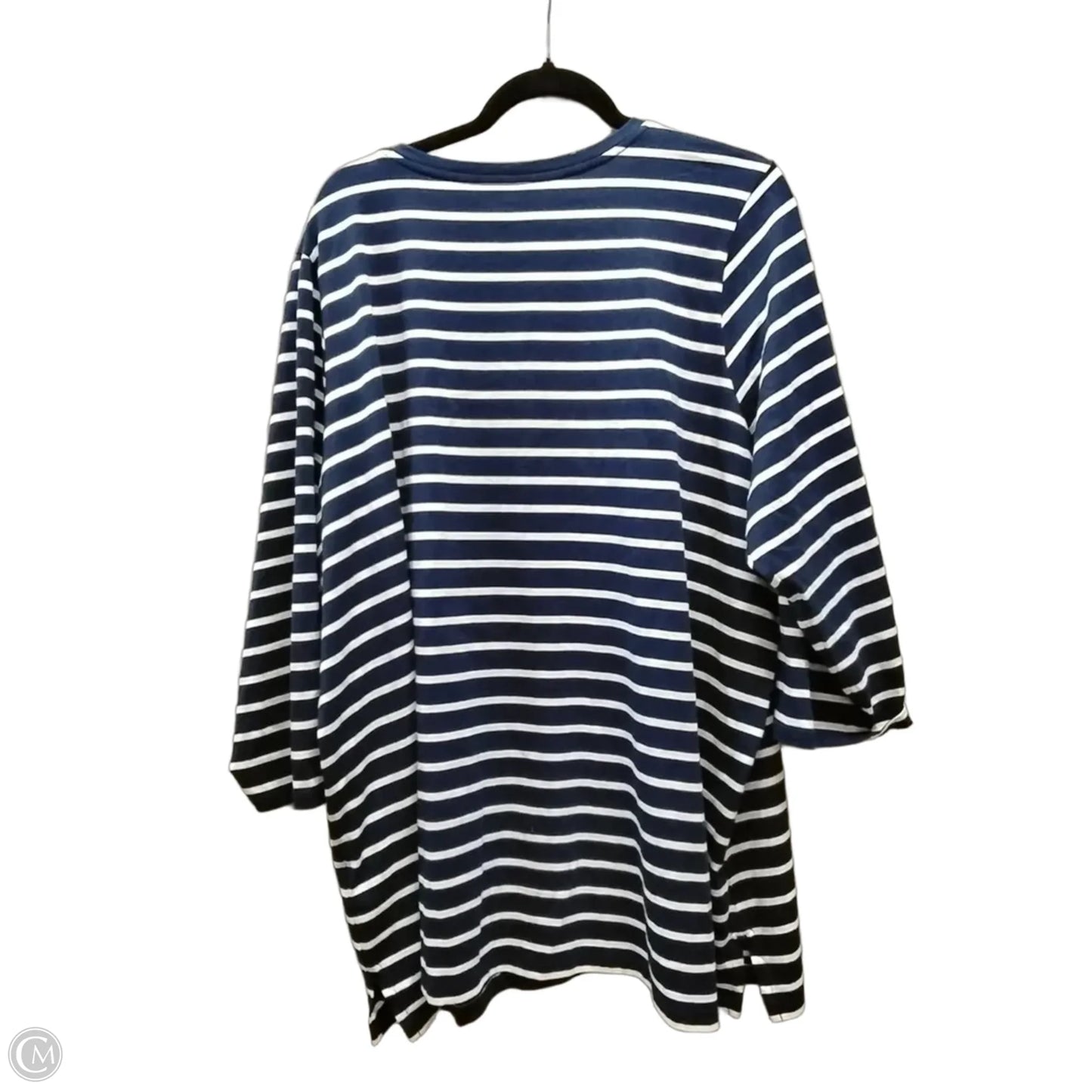 Top Long Sleeve By Talbots In Navy, Size: 3x
