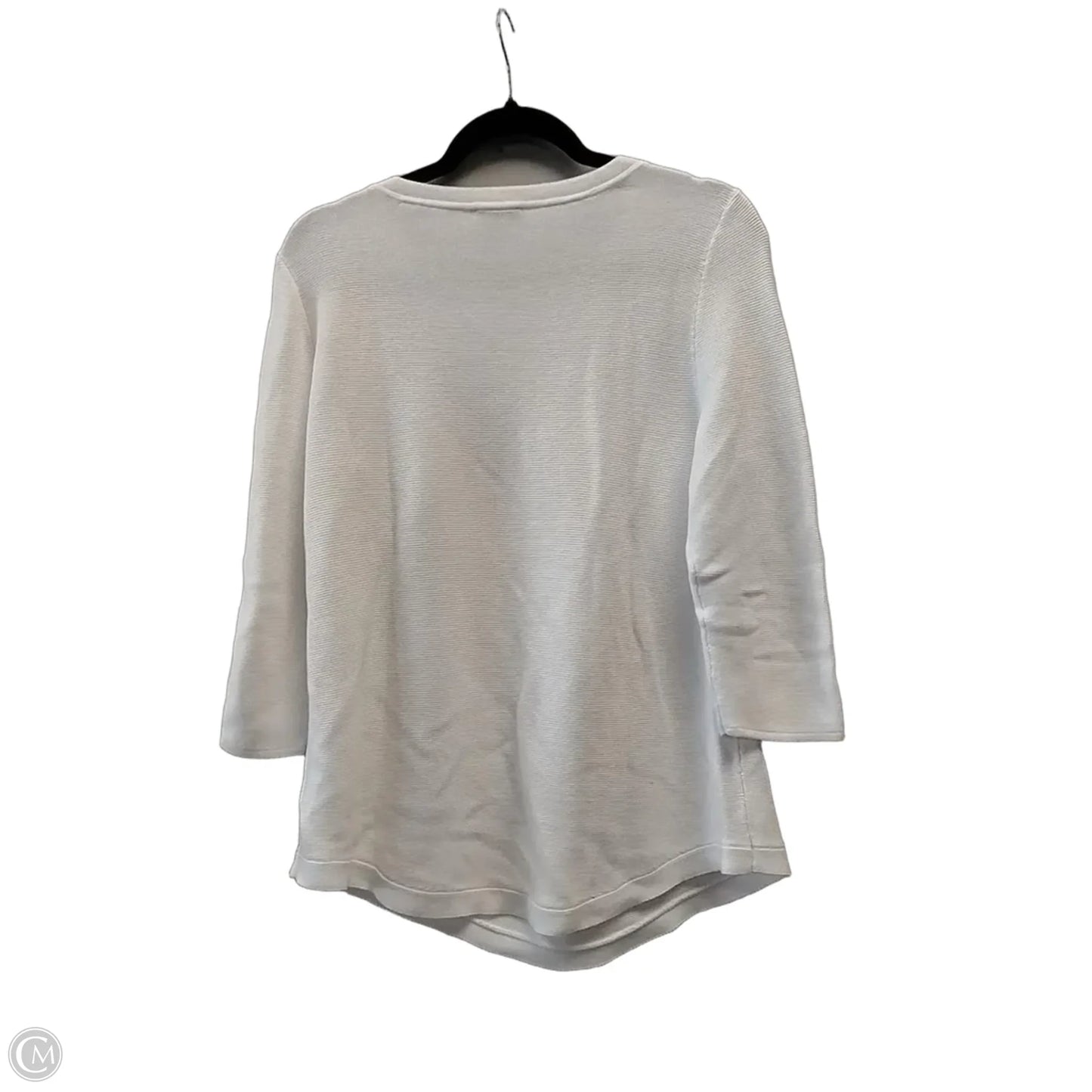 Sweater By Talbots In White, Size: M