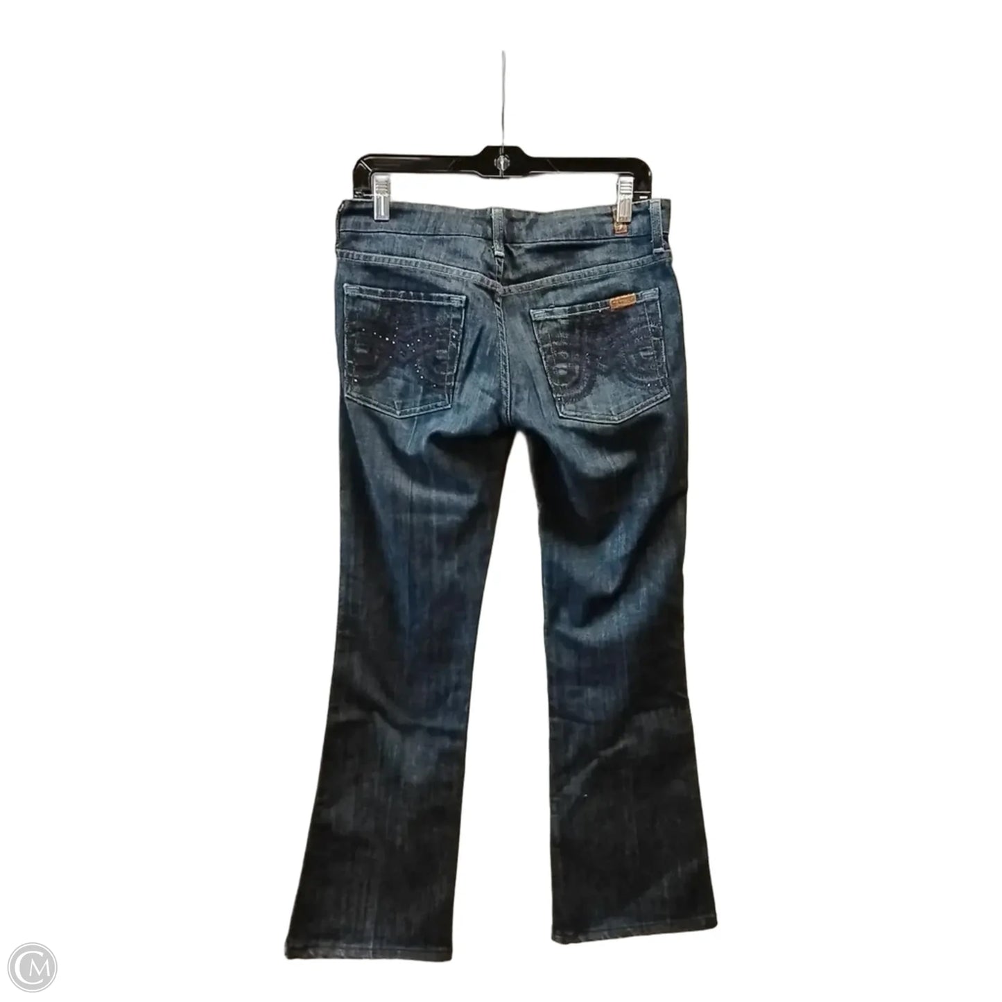 Jeans Flared By 7 For All Mankind In Blue, Size: 4