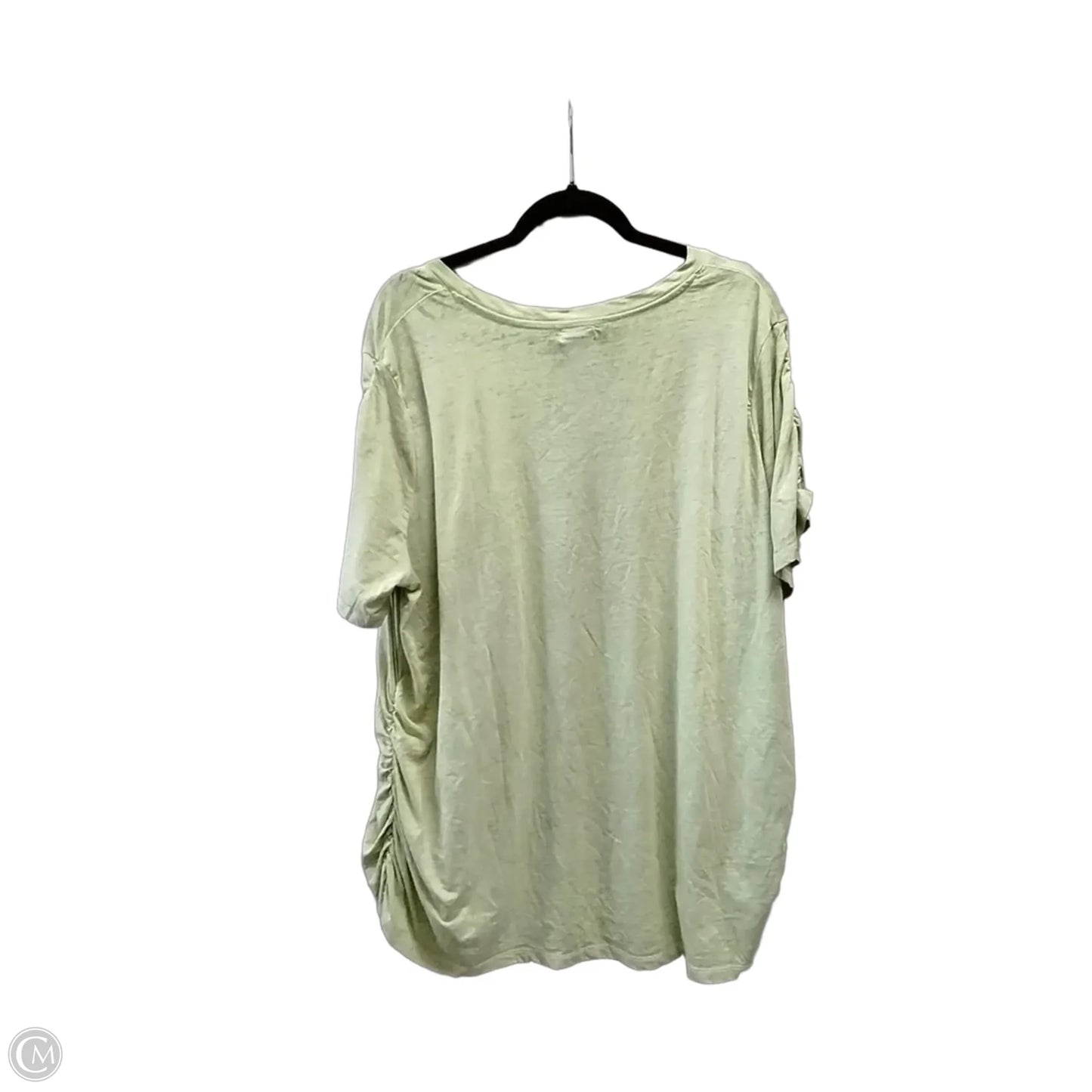 Top Short Sleeve By Clothes Mentor In Gold & Tan, Size: 3x