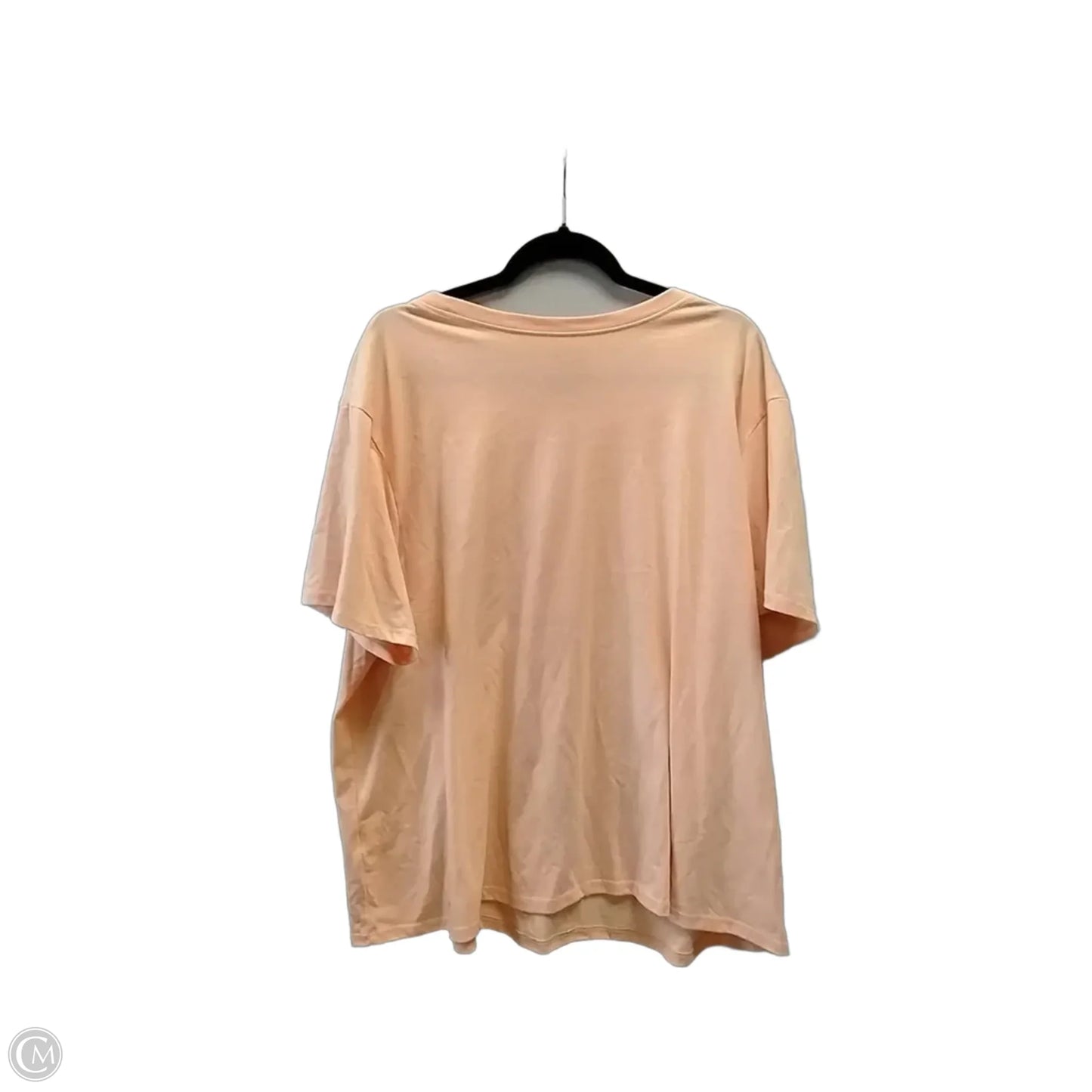 Top Short Sleeve By Clothes Mentor In Peach, Size: 3x