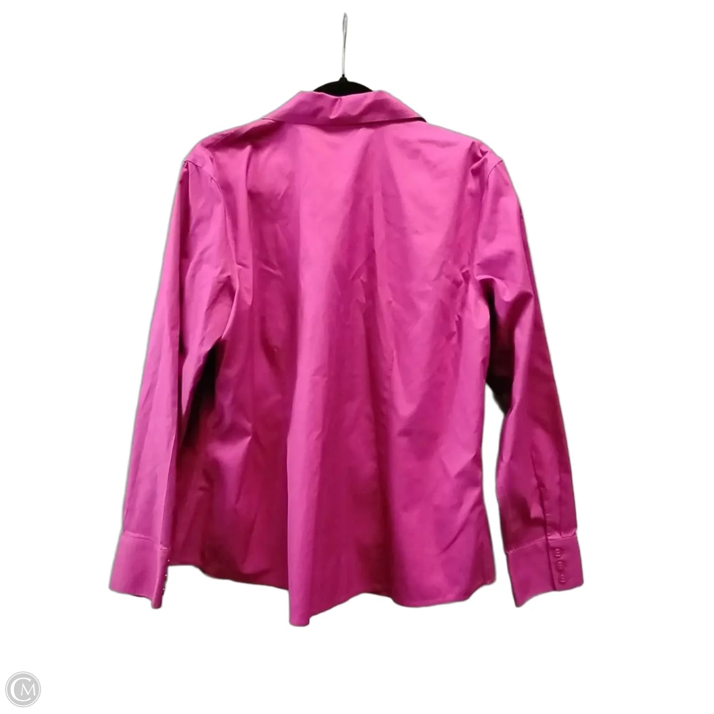Blouse Long Sleeve By Chicos In Pink, Size: Xl