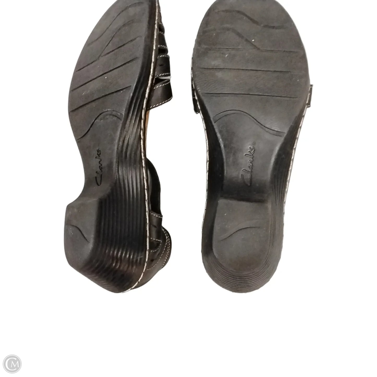 Sandals Flats By Clarks In Black, Size: 7