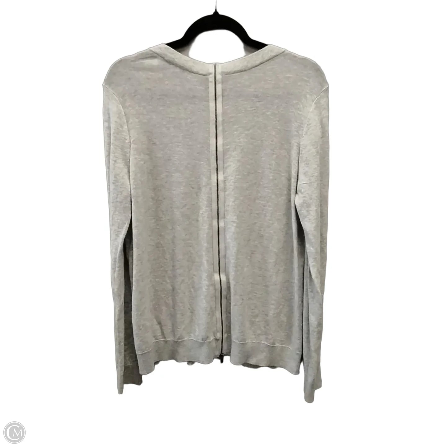 Sweater Cardigan By Cabi In Grey, Size: M