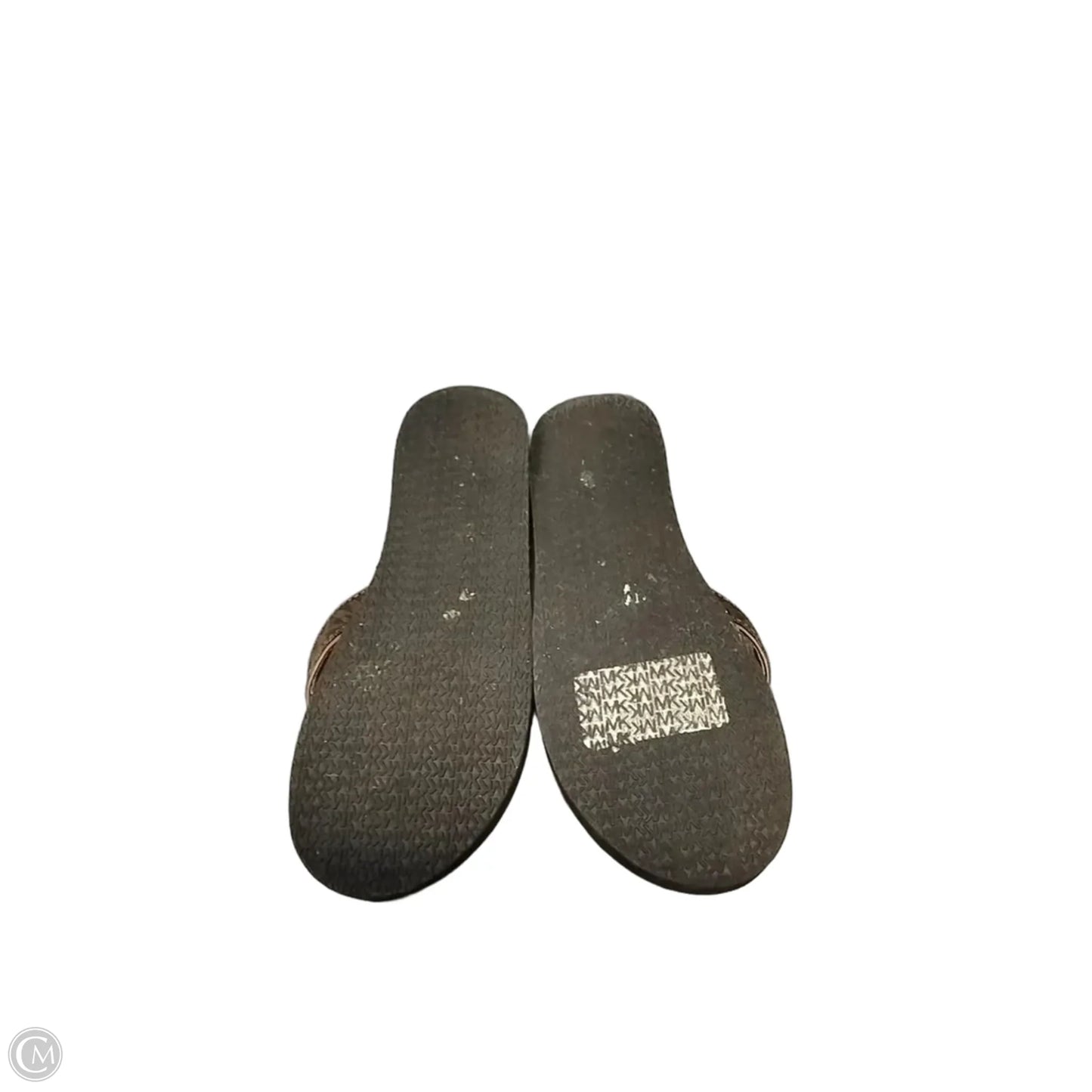 Sandals Flip Flops By Michael By Michael Kors In Black & Brown, Size: 6