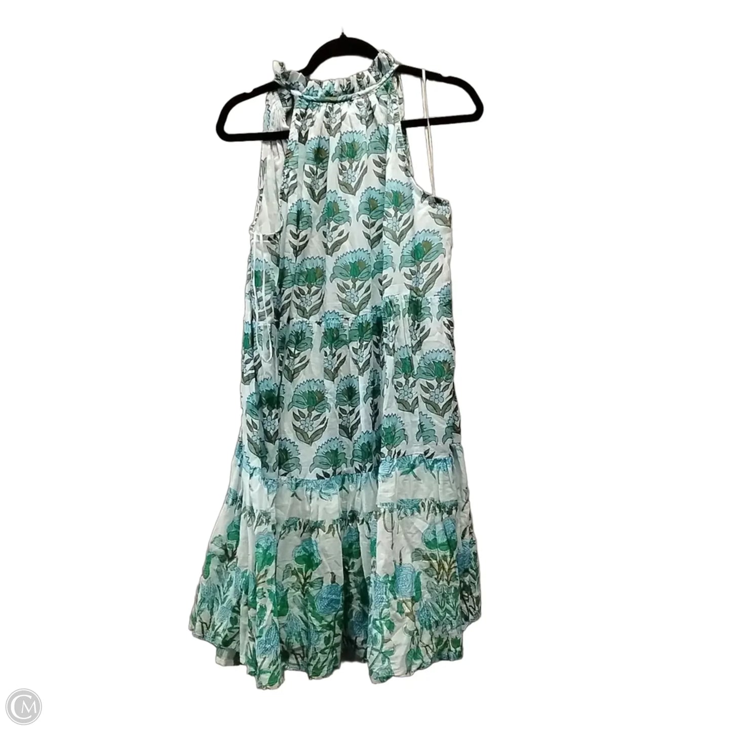 Dress Casual Midi By Calypso St Barth In Blue & Green, Size: 18