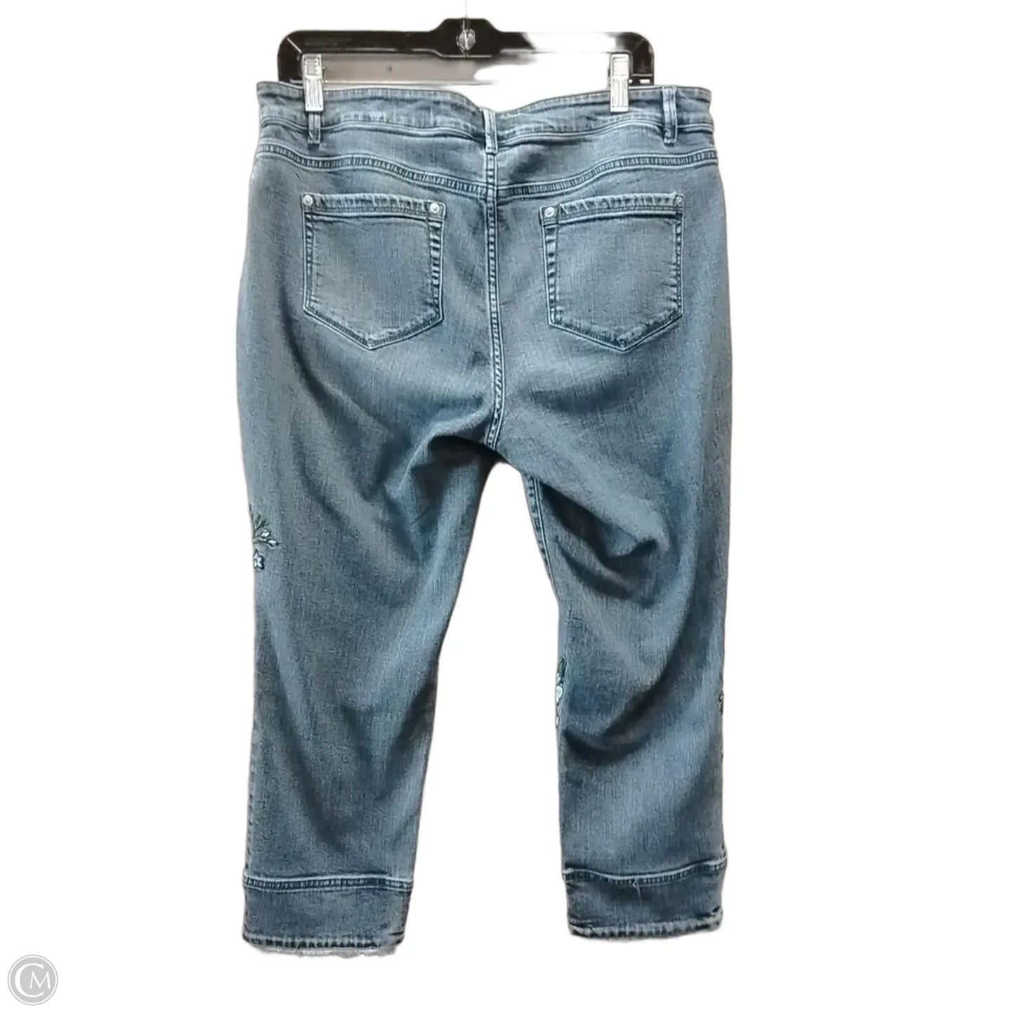 Jeans Cropped By J. Jill In Blue, Size: 12