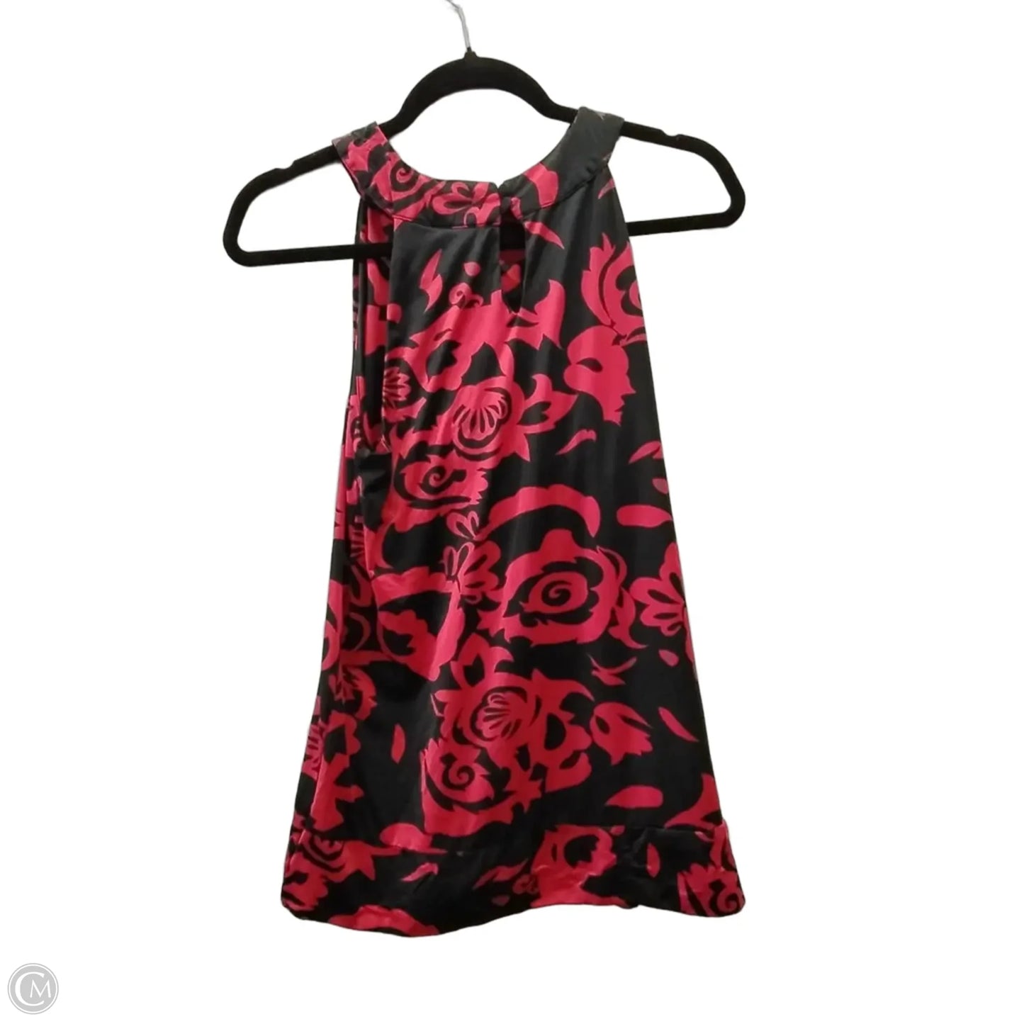 Blouse Sleeveless By Inc In Black & Red, Size: L