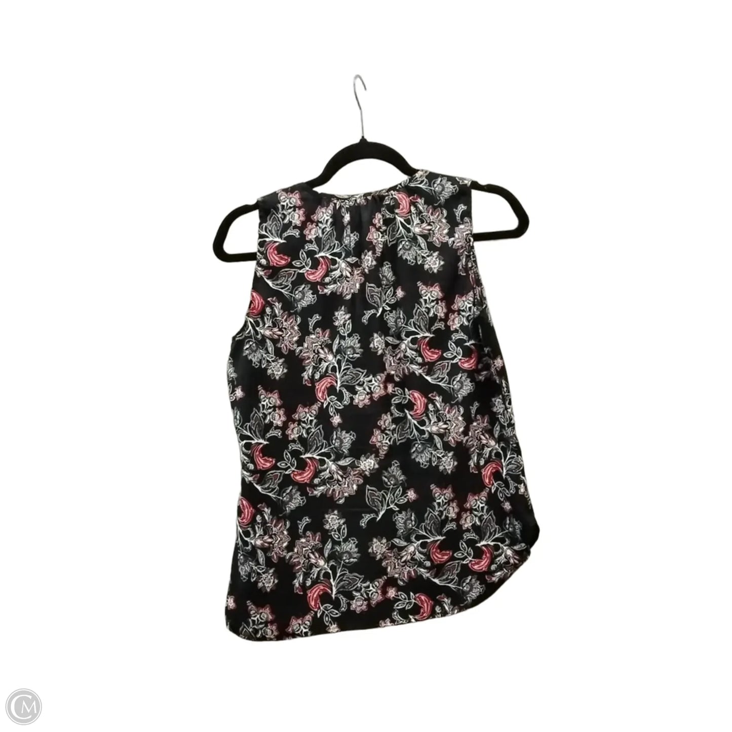 Blouse Short Sleeve By Ann Taylor In Blue & Red & White, Size: Sp