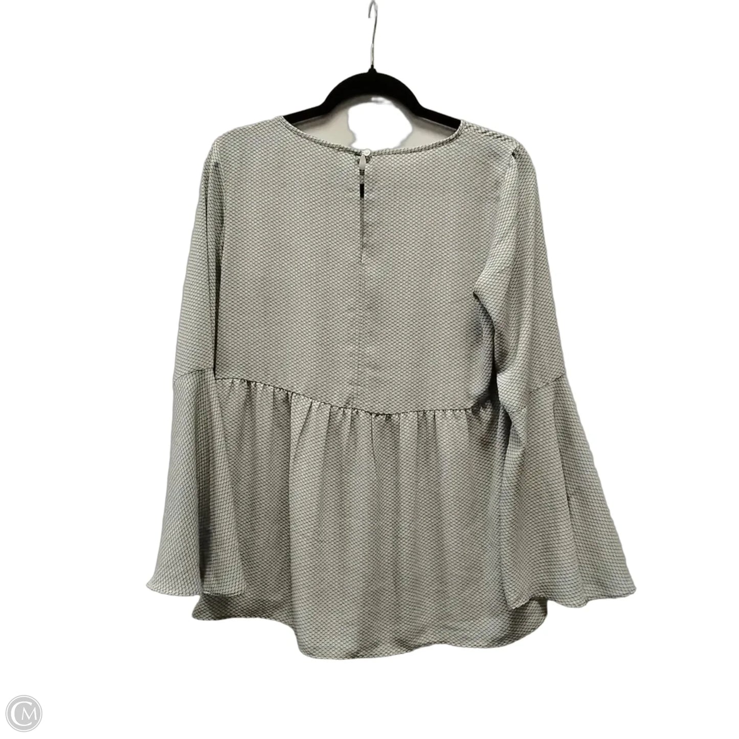 Blouse Long Sleeve By Loft In Black & Cream, Size: Xs