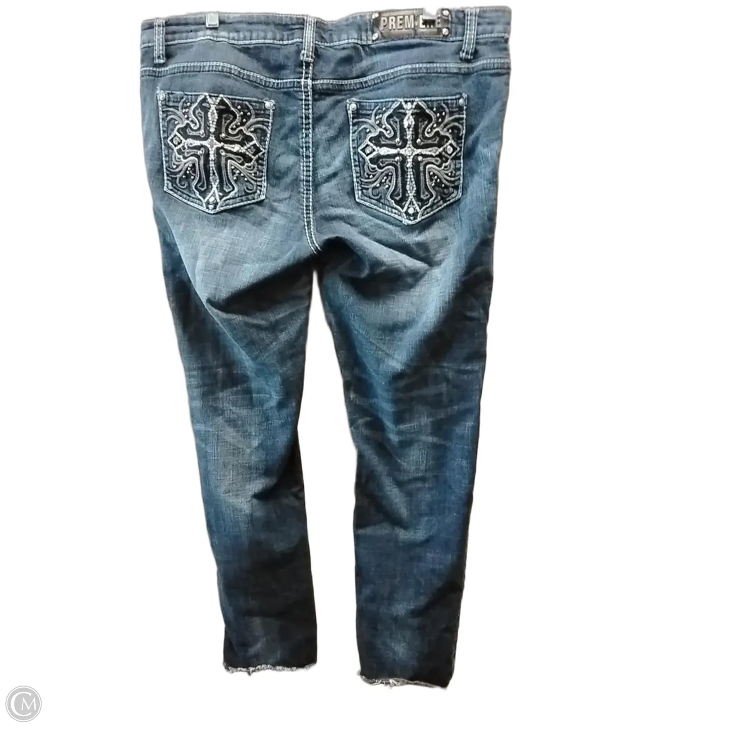 Jeans Cropped By Premier In Blue, Size: 16