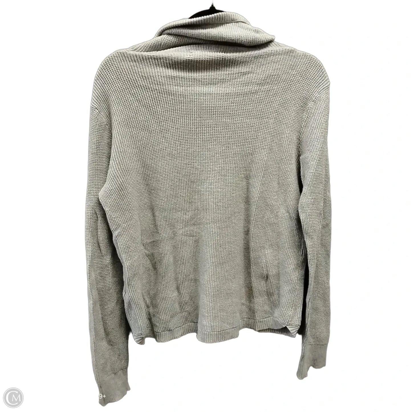 Sweatshirt Collar By Lauren By Ralph Lauren In Grey, Size: L