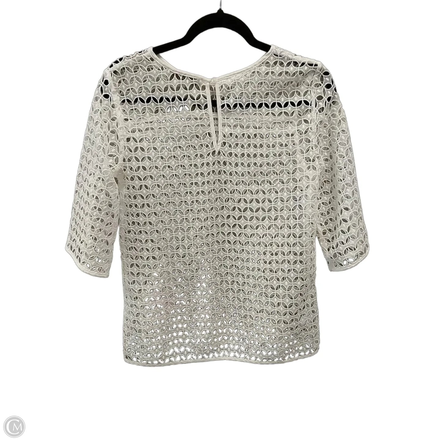 Blouse Long Sleeve By Loft In White, Size: Xs