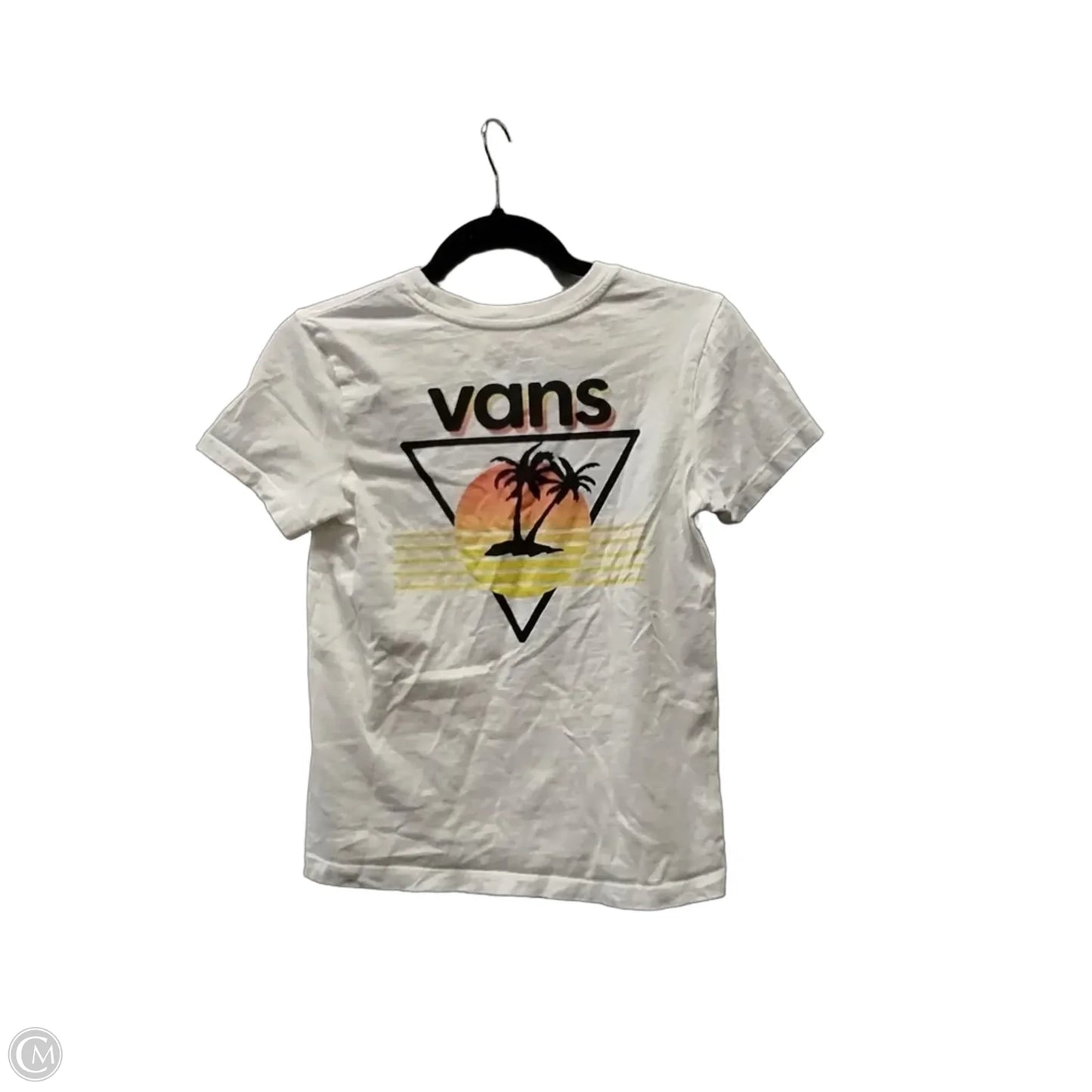 Top Short Sleeve By Vans In White, Size: Xs