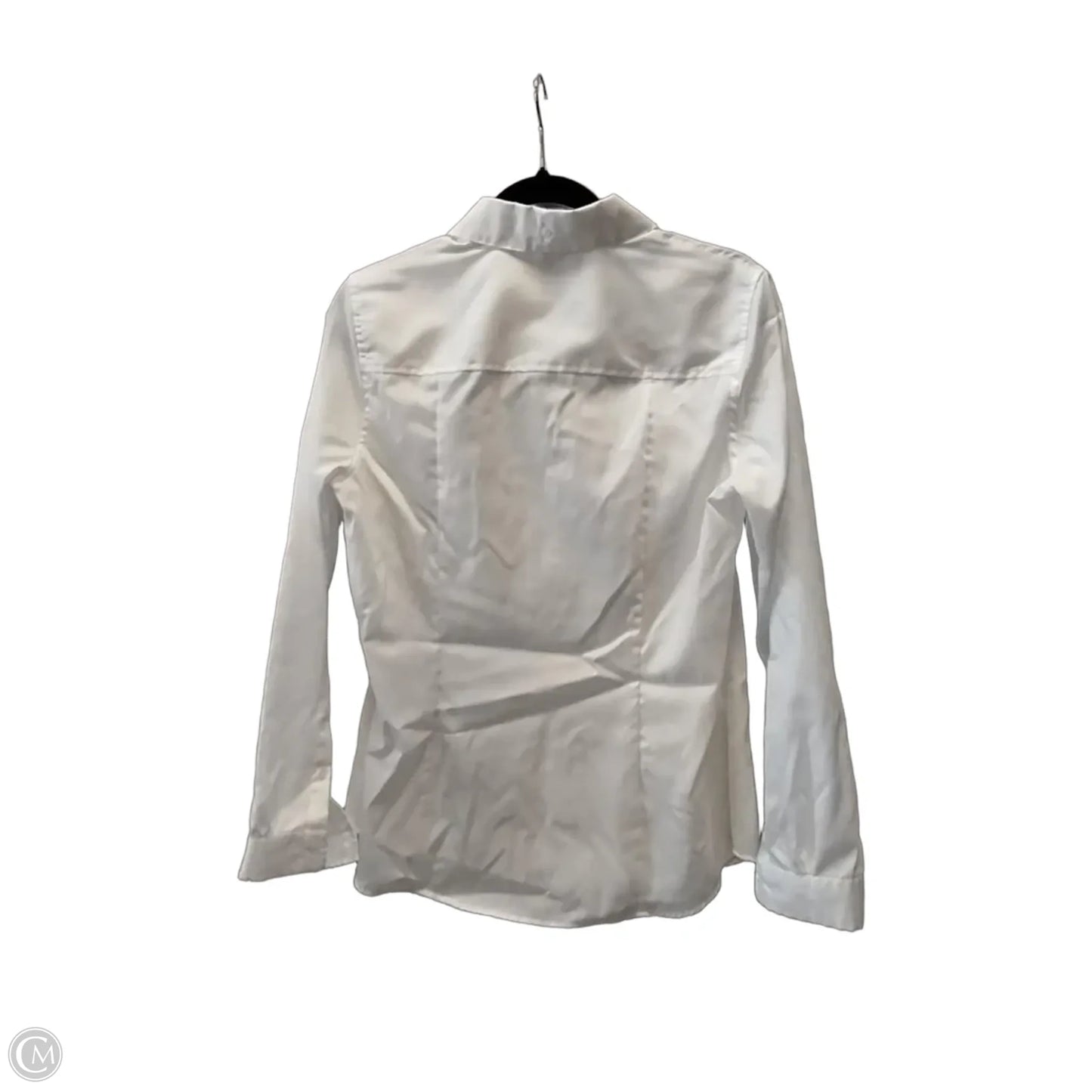 Blouse Long Sleeve By Jones New York In White, Size: M