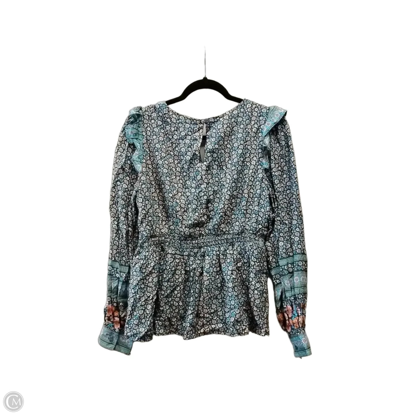 Blouse Long Sleeve By In Loom In Floral Print, Size: S