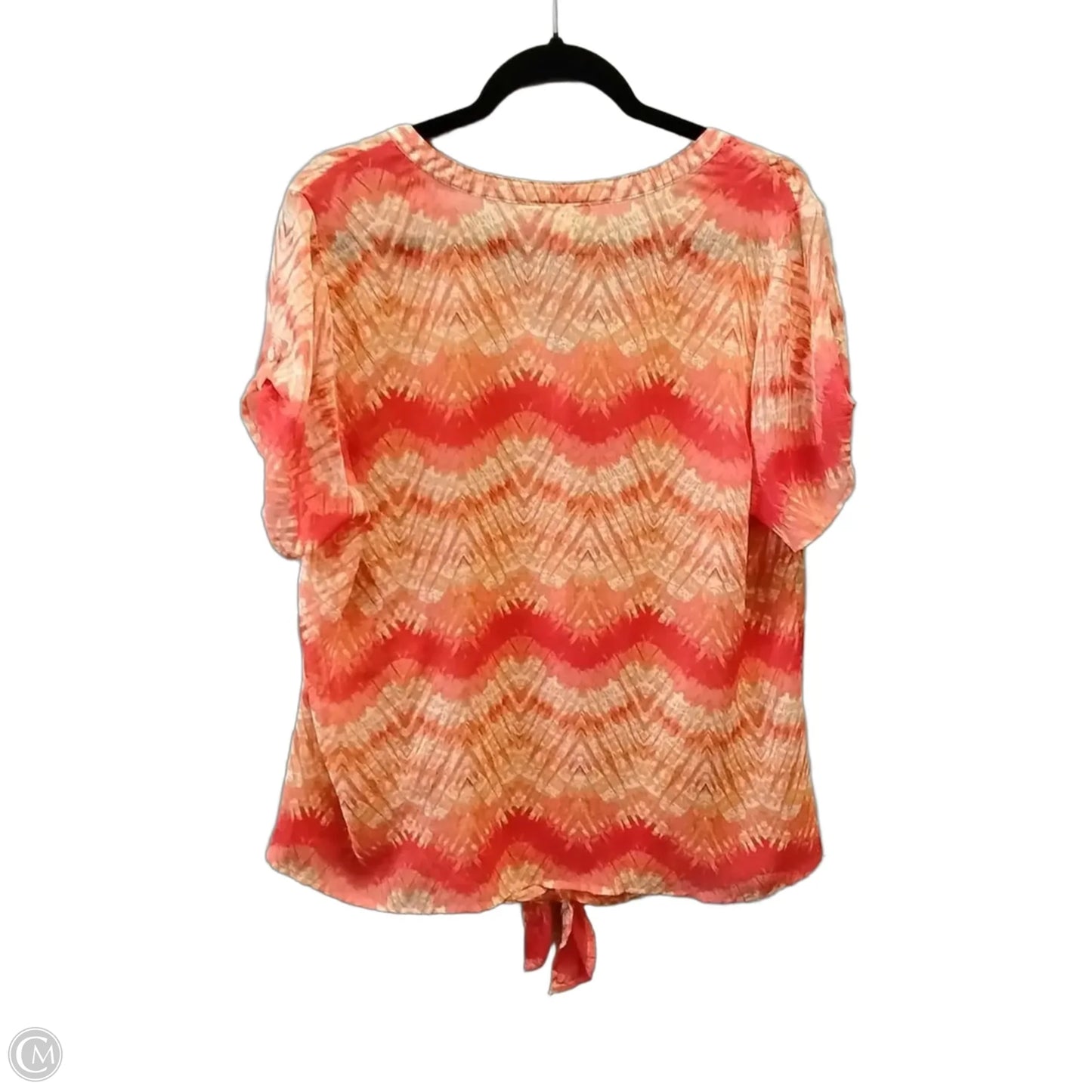 Blouse 3/4 Sleeve By Lc Lauren Conrad In Orange, Size: 1x