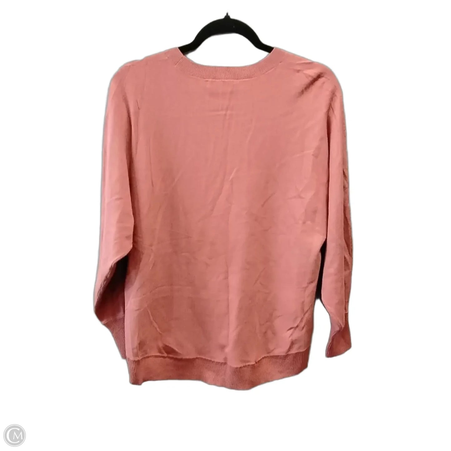 Sweater Cardigan By Loft In Orange, Size: S