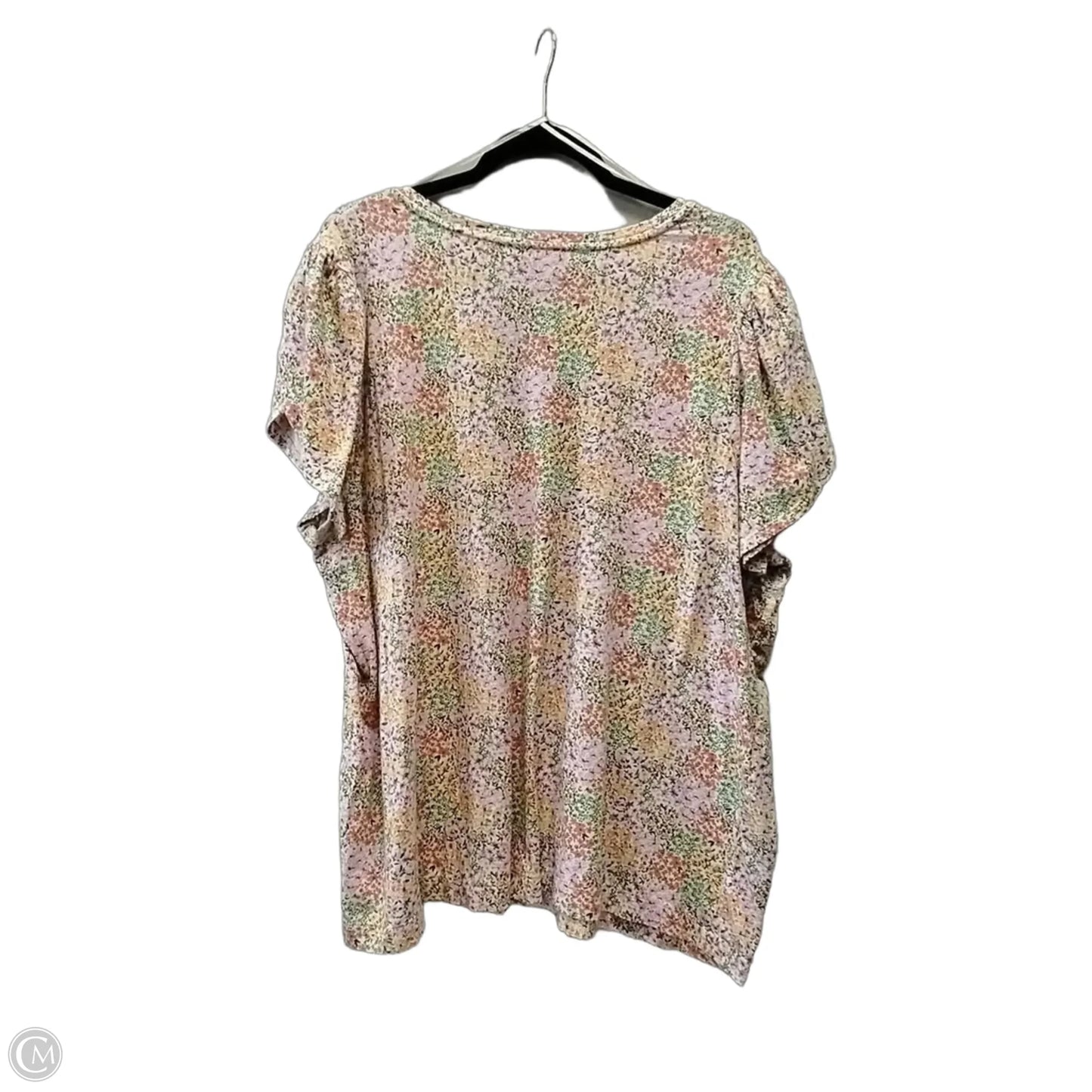 Blouse Long Sleeve By Lc Lauren Conrad In Floral Print, Size: 2x