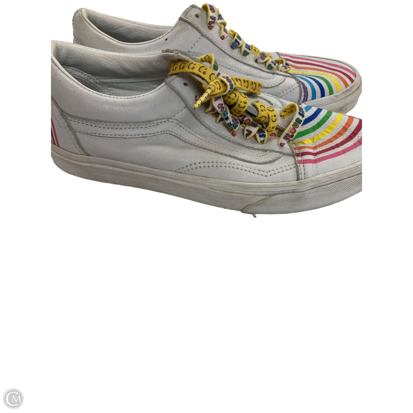 Shoes Athletic By Vans In White, Size: 7.5