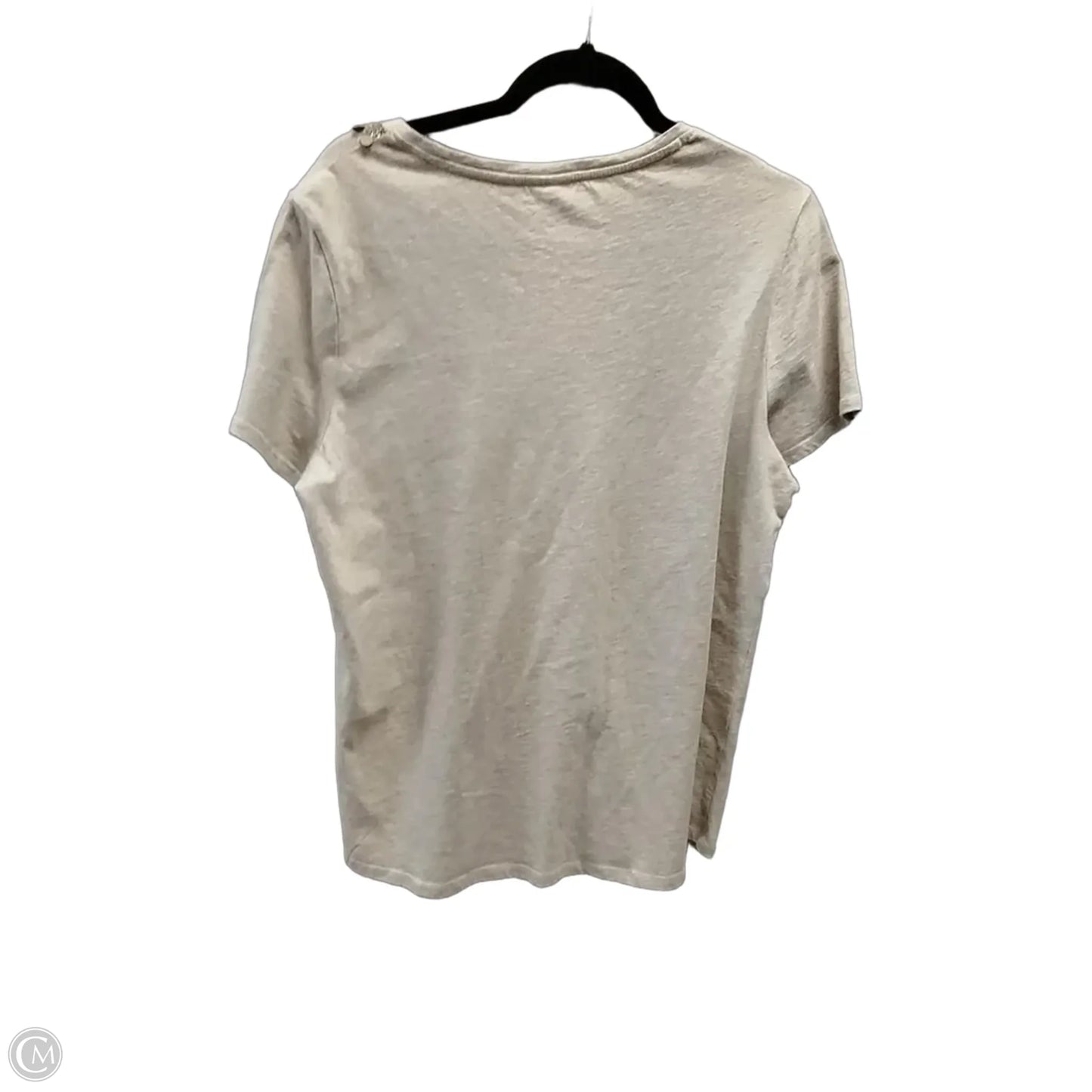 Top Short Sleeve By Chicos In Beige, Size: 10