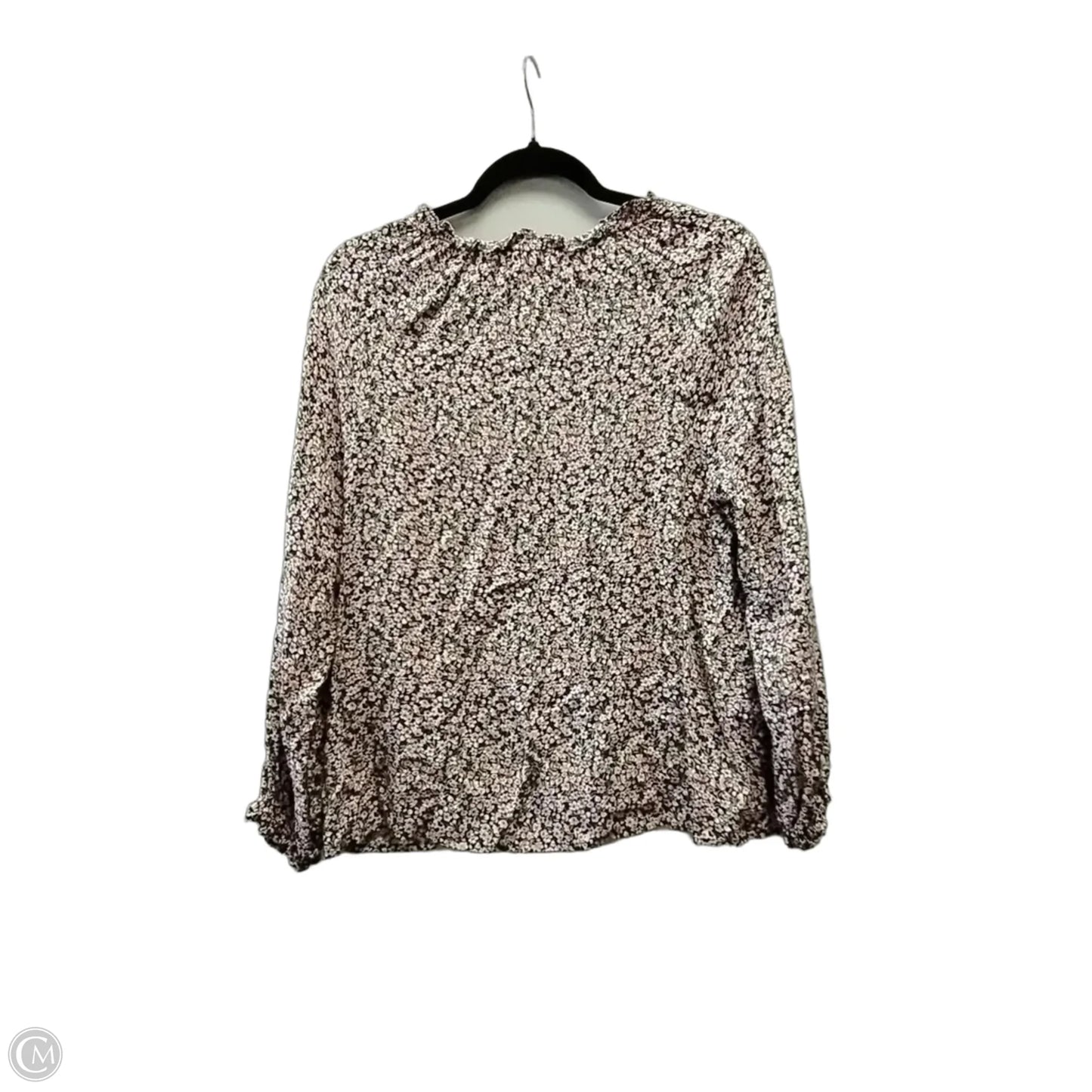Blouse Long Sleeve By Old Navy In Floral Print, Size: Xs