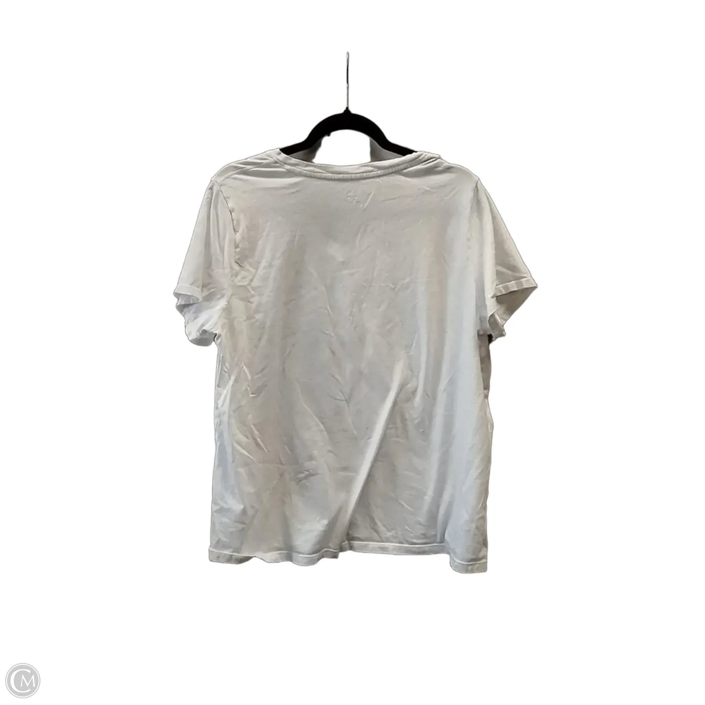 Top Short Sleeve By Calvin Klein In White, Size: 1x