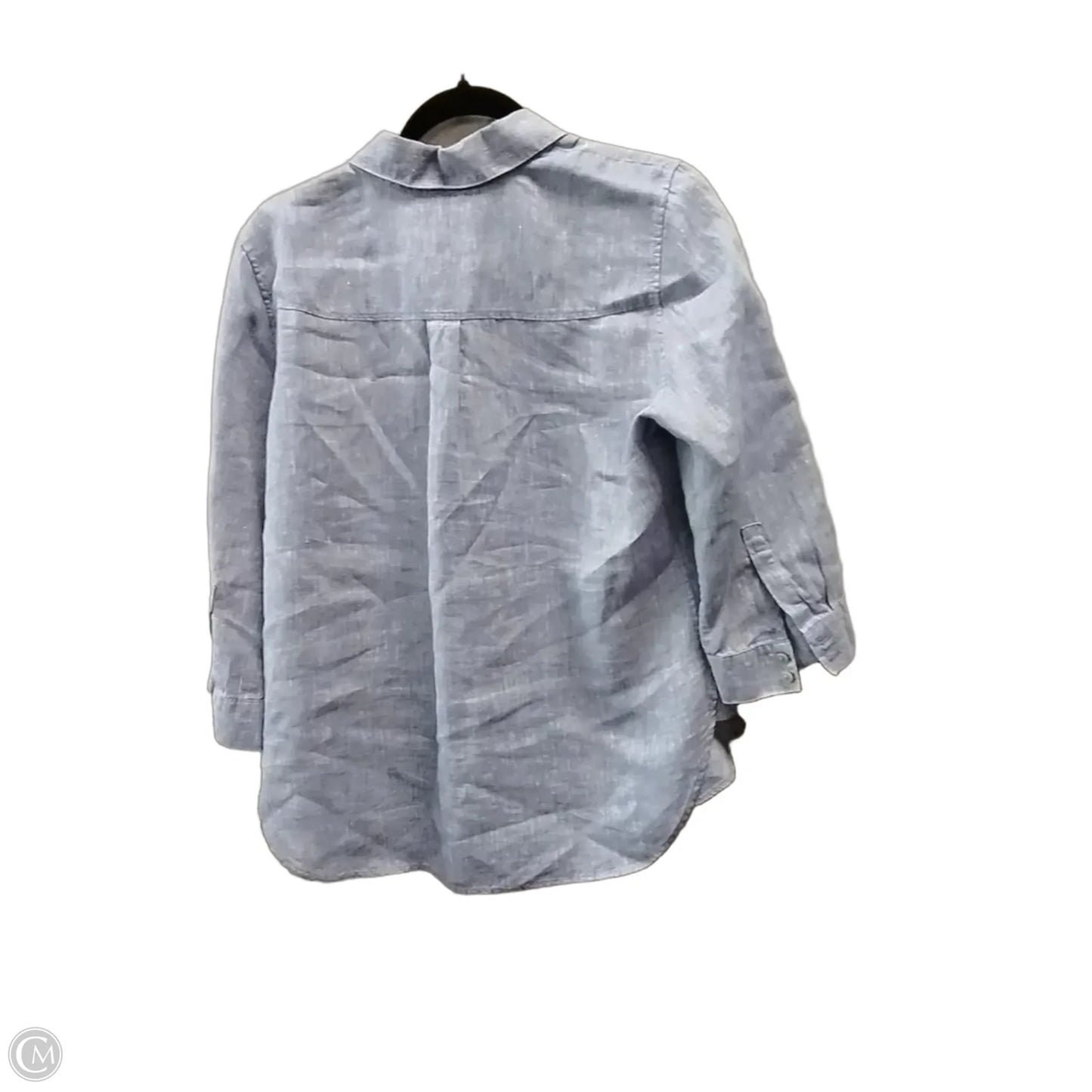 Blouse Long Sleeve By Chicos In Blue, Size: M