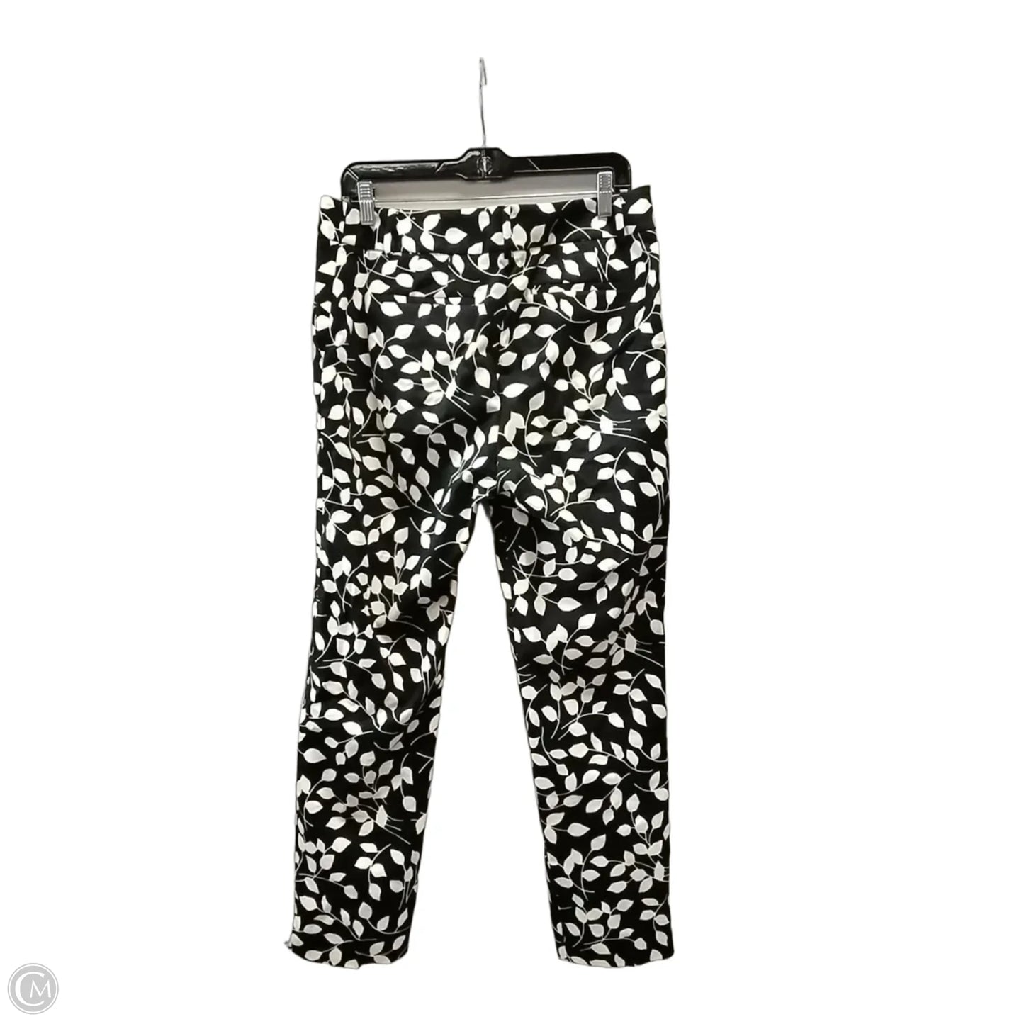 Pants Cropped By Talbots In Black & White, Size: 8