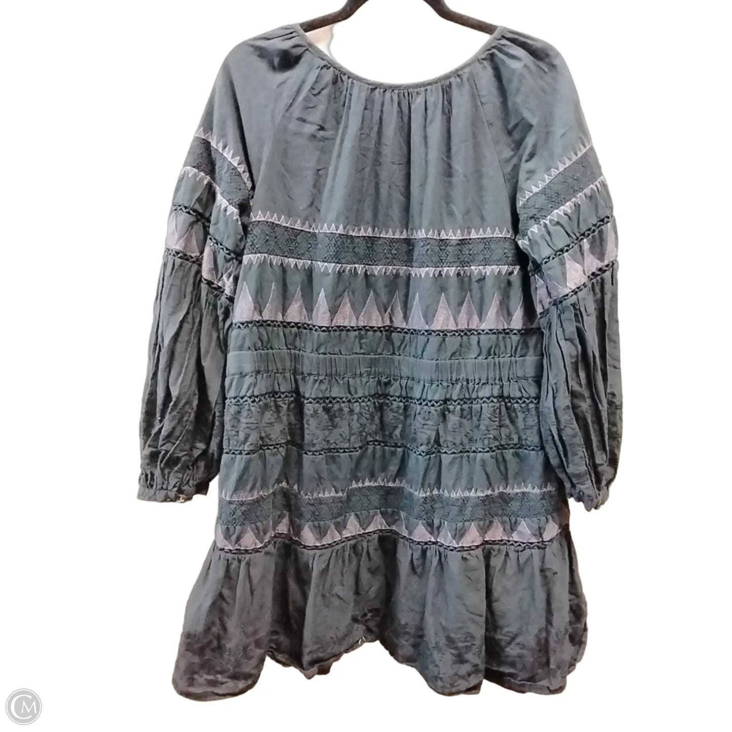 Dress Casual Short By Anthropologie In Blue & Purple, Size: 14