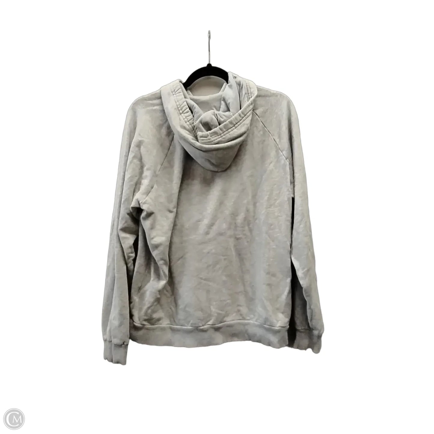 Athletic Sweatshirt Hoodie By Under Armour In Grey, Size: M