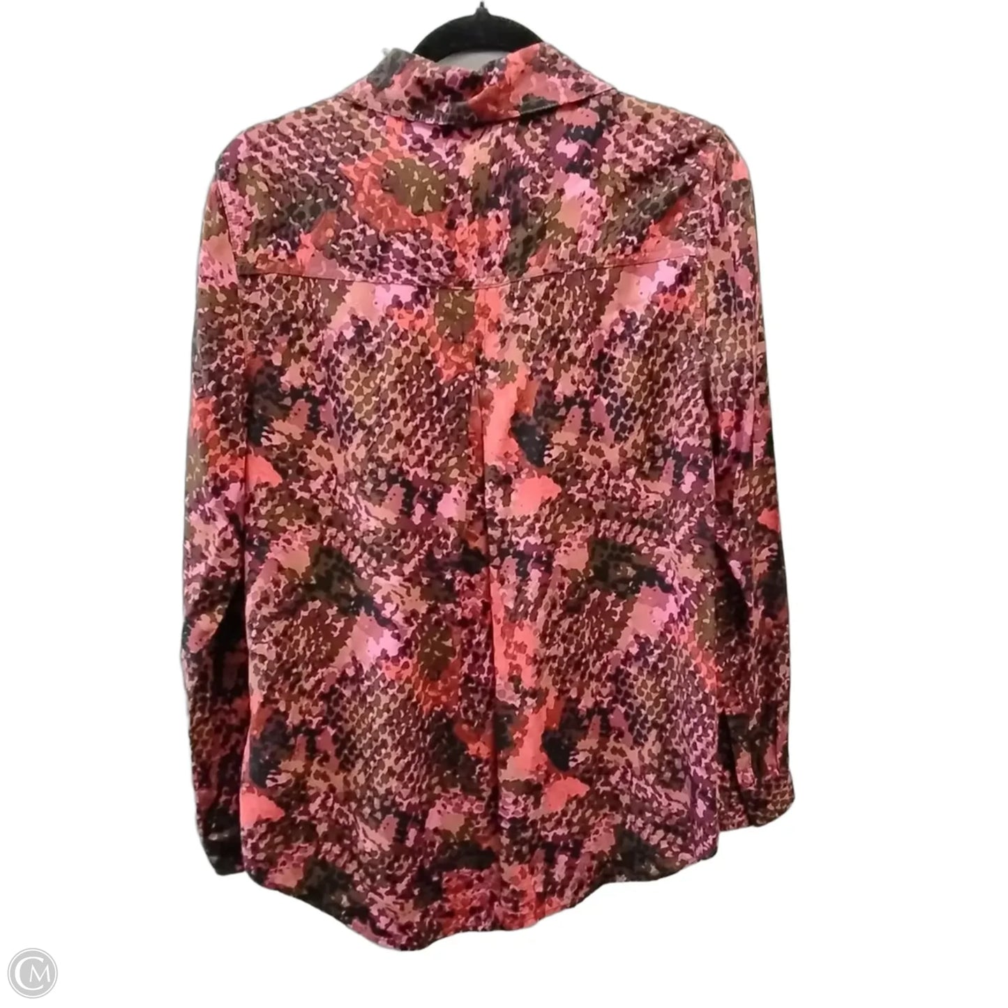 Blouse Long Sleeve By Beachlunchlounge In Purple, Size: M