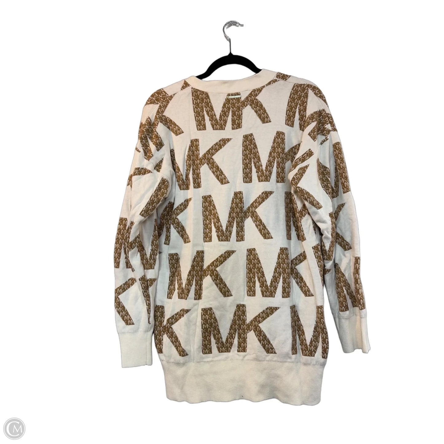 Sweater By Michael By Michael Kors In Brown & Cream, Size: S