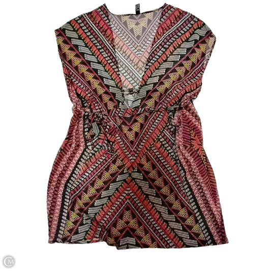 Blouse Short Sleeve By Clothes Mentor In Multi-colored, Size: Onesize