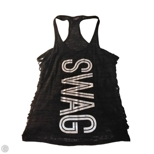 Athletic Tank Top By Material Girl In Black, Size: M