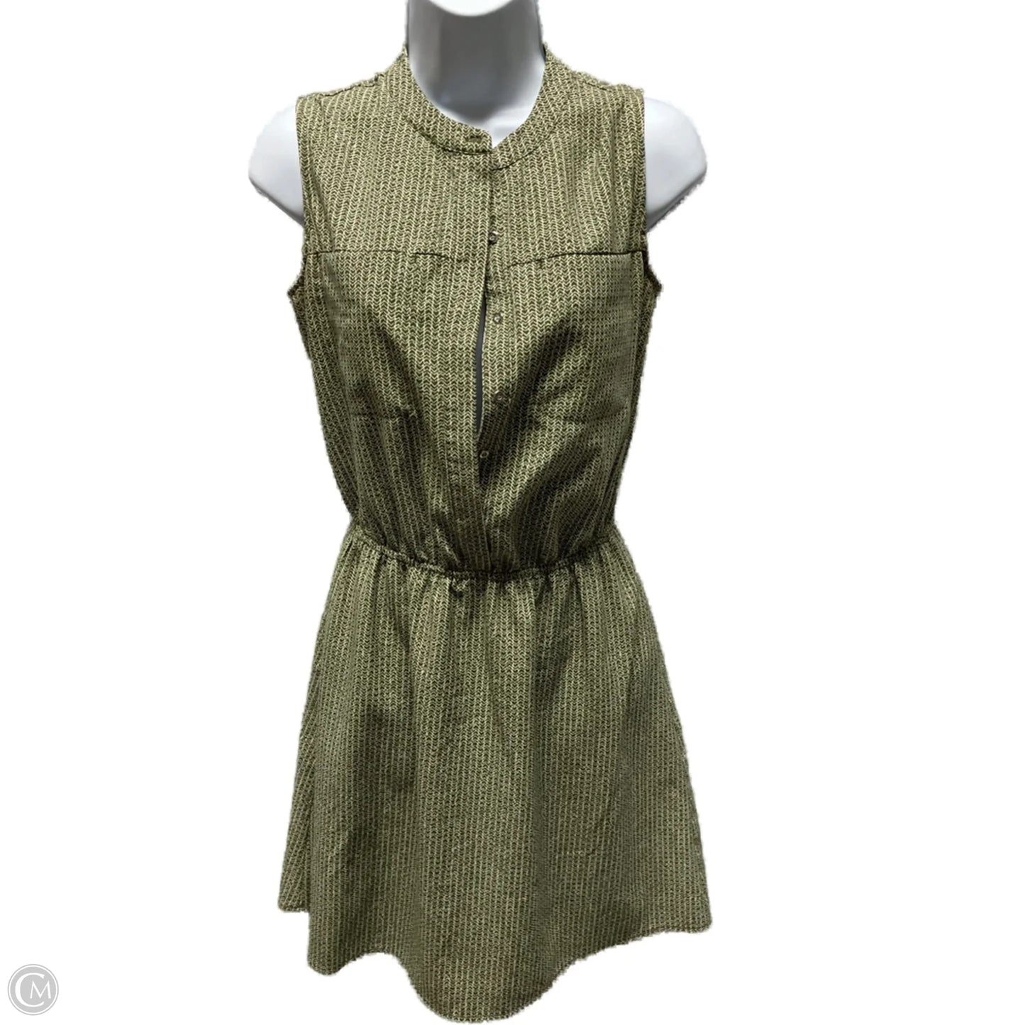 Dress Casual Short By Merona In Green & White, Size: Xs