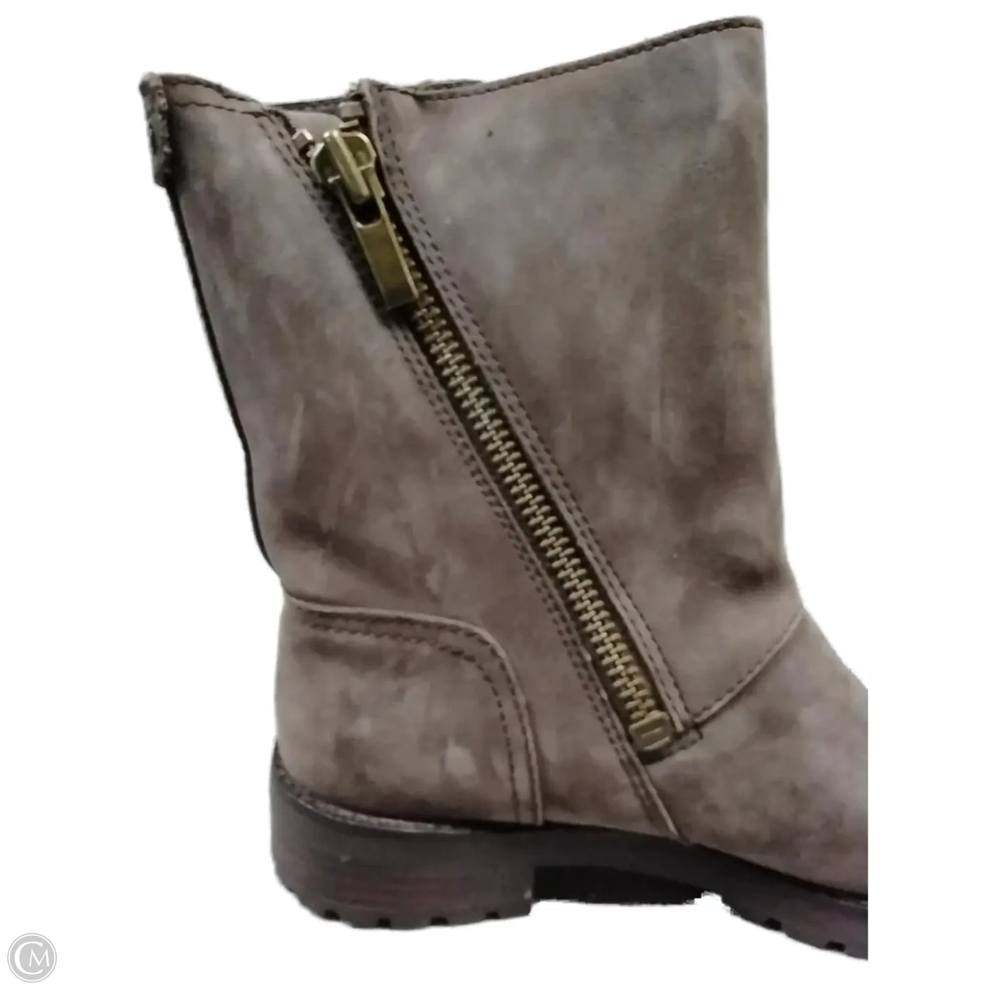 Boots Ankle Flats By Ugg In Grey, Size: 6.5