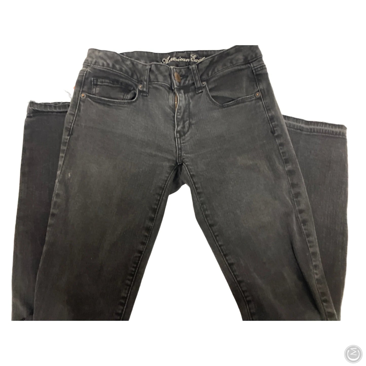 Jeans Skinny By American Eagle In Black, Size: 6