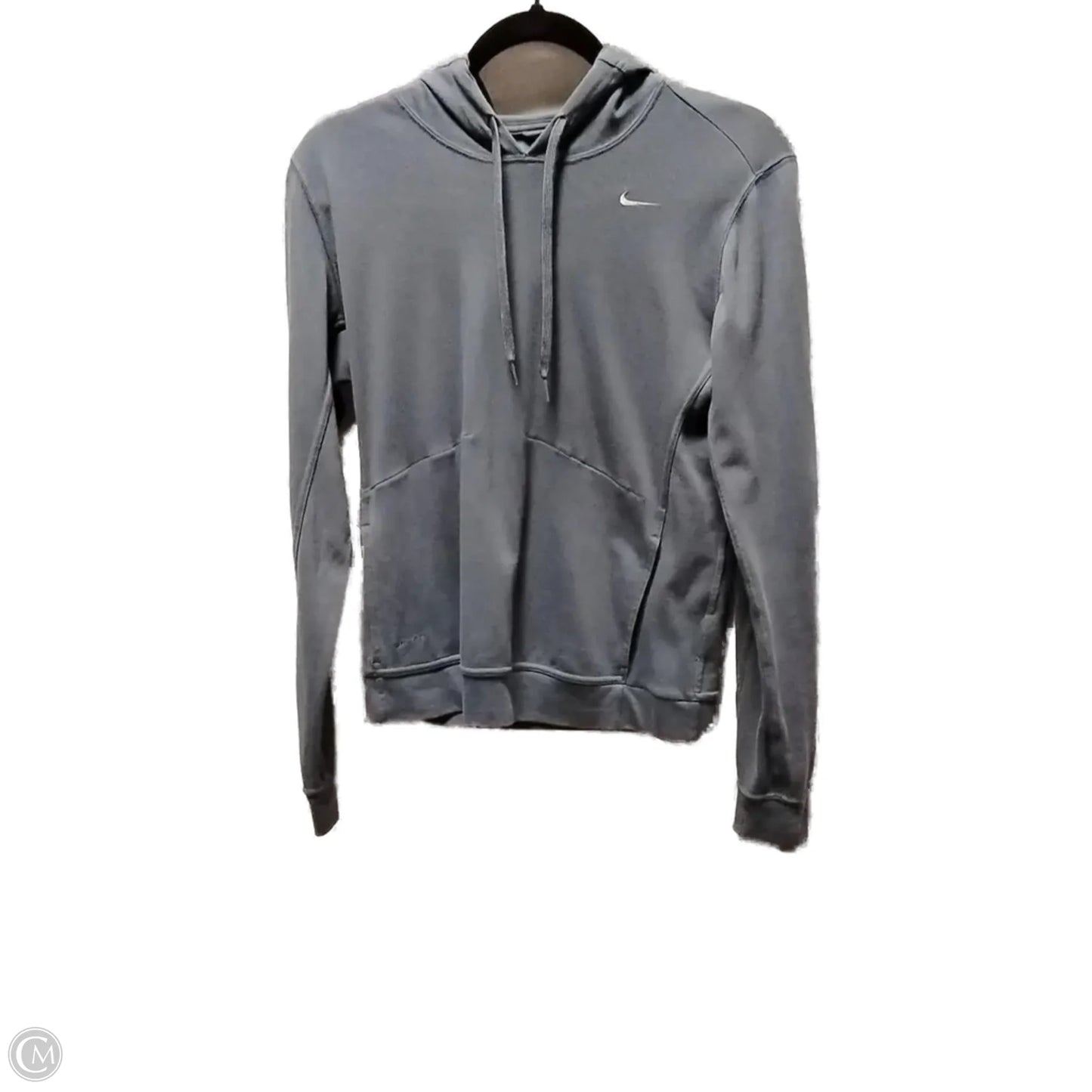 Athletic Sweatshirt Hoodie By Nike In Blue, Size: M