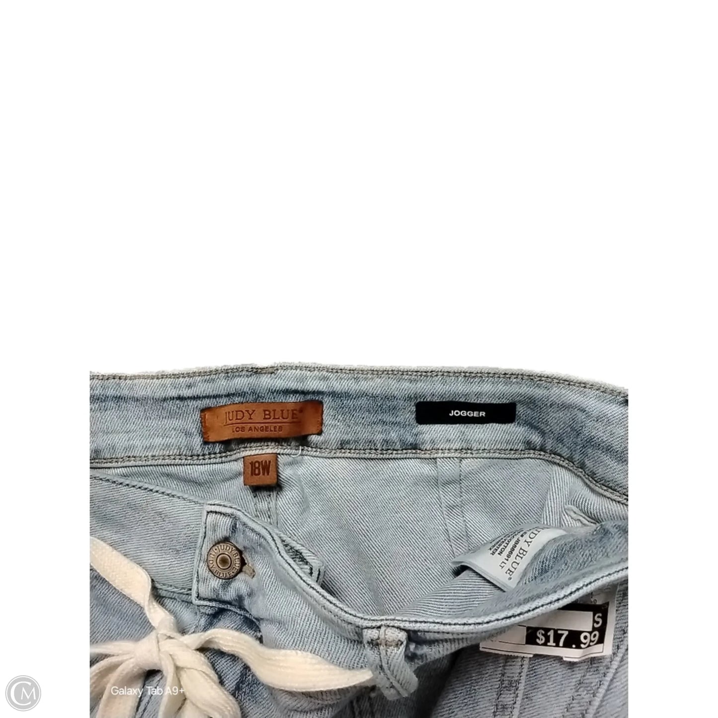 Jeans Straight By Judy Blue In Blue, Size: 18