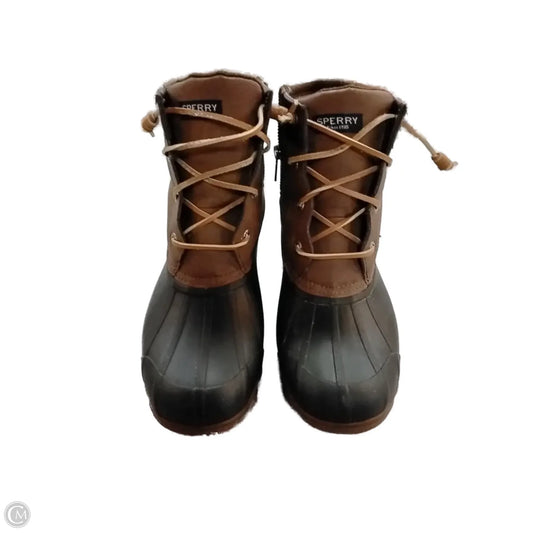 Boots Snow By Sperry In Black & Brown, Size: 9.5