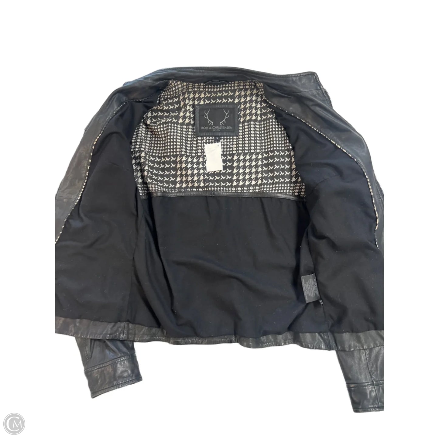Jacket Leather By Cmc In Black, Size: S