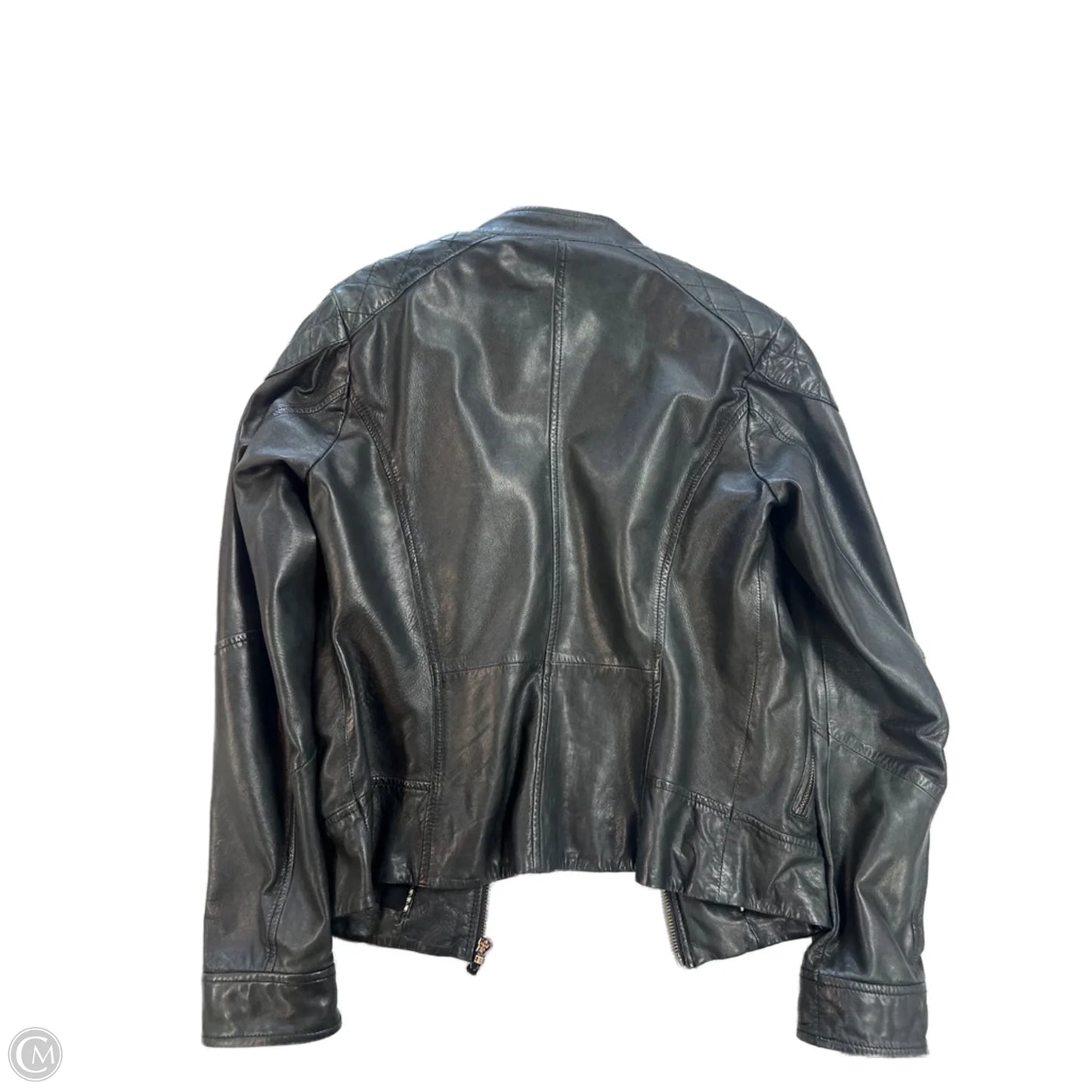 Jacket Leather By Cmc In Black, Size: S