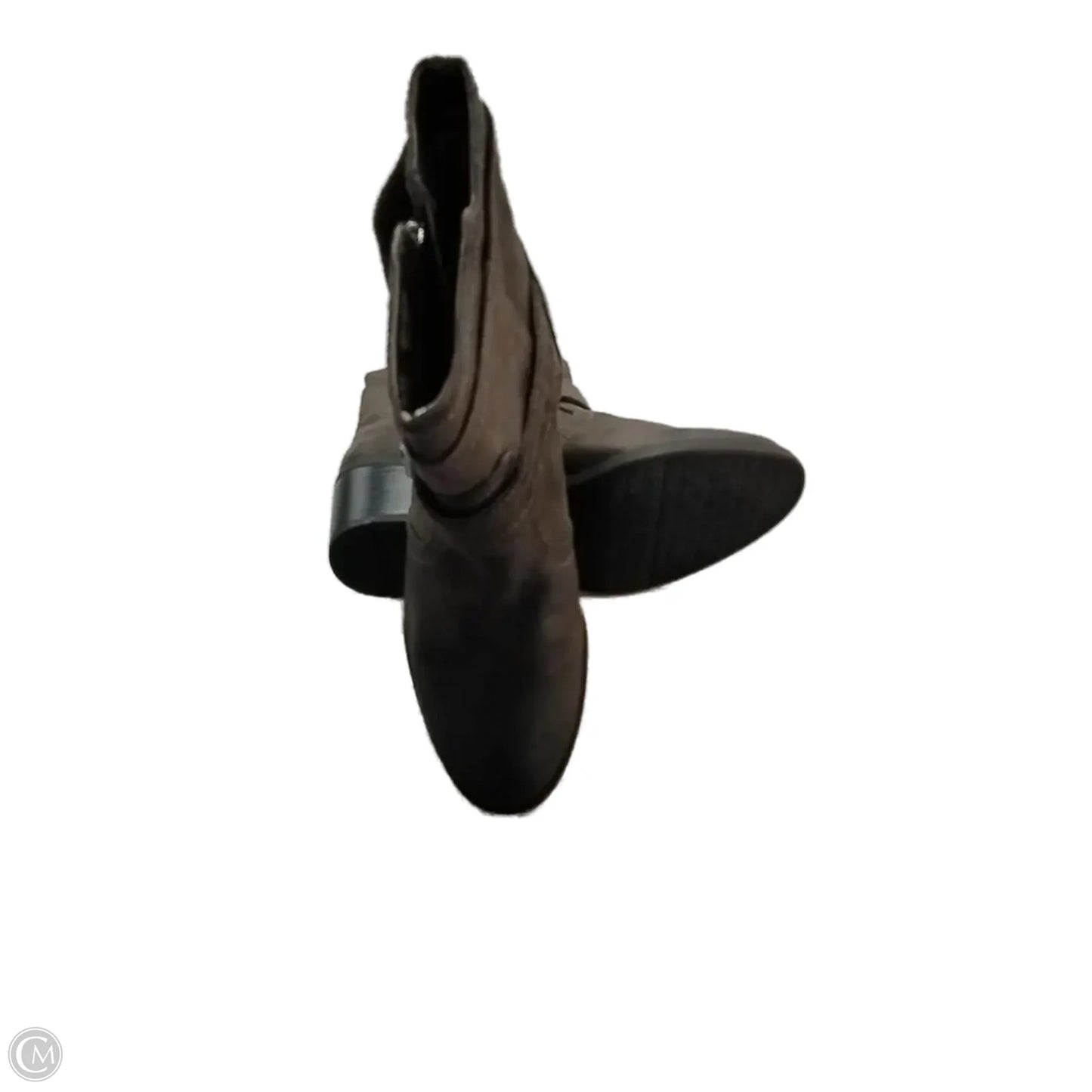 Boots Ankle Heels By Clothes Mentor In Brown, Size: 7.5