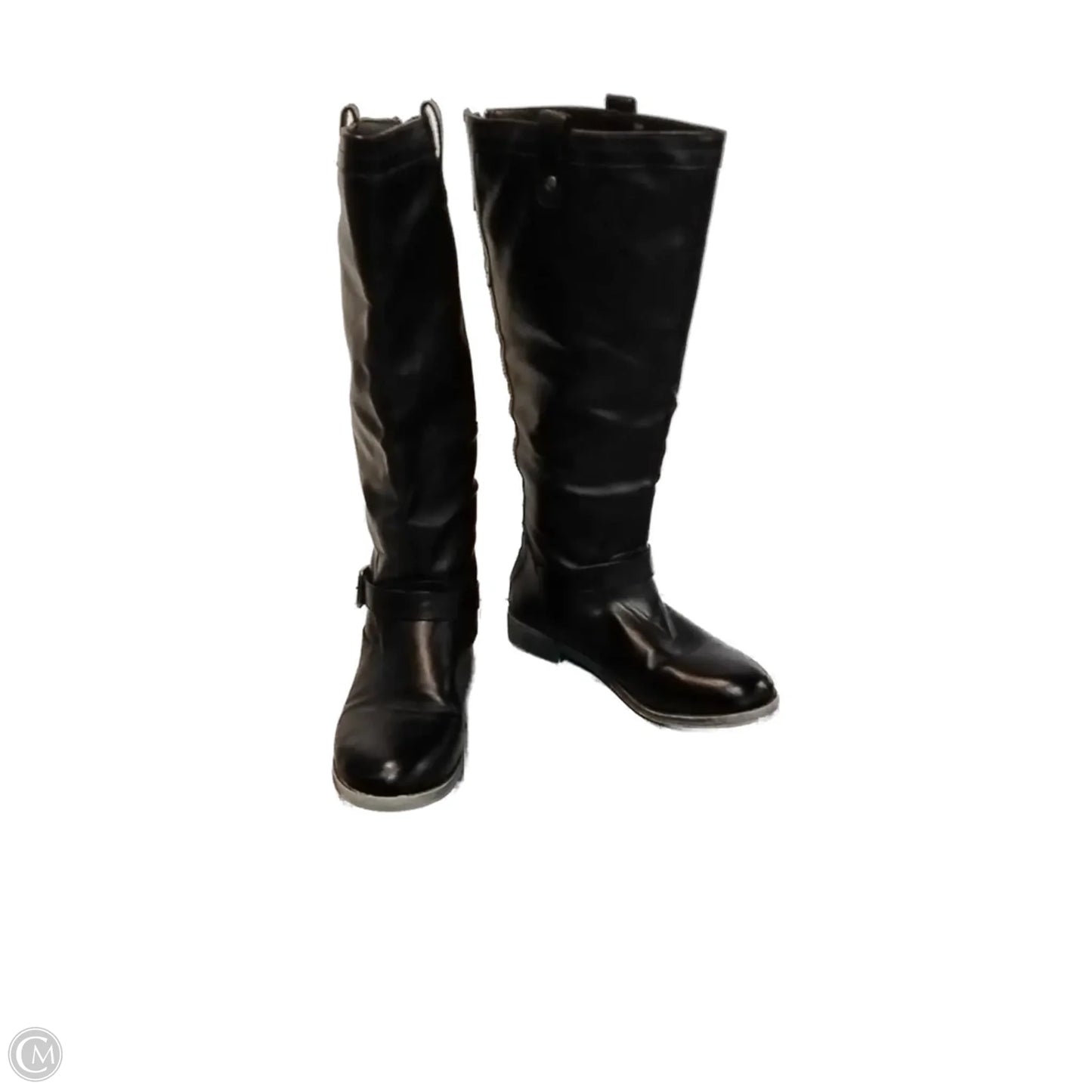 Boots Knee Flats By Clothes Mentor In Black, Size: 5.5