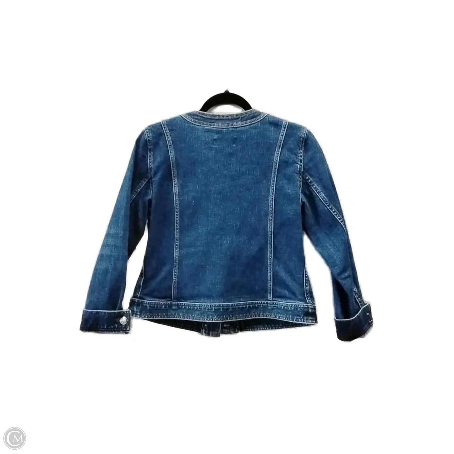 Jacket Denim By Talbots In Blue, Size: Sp
